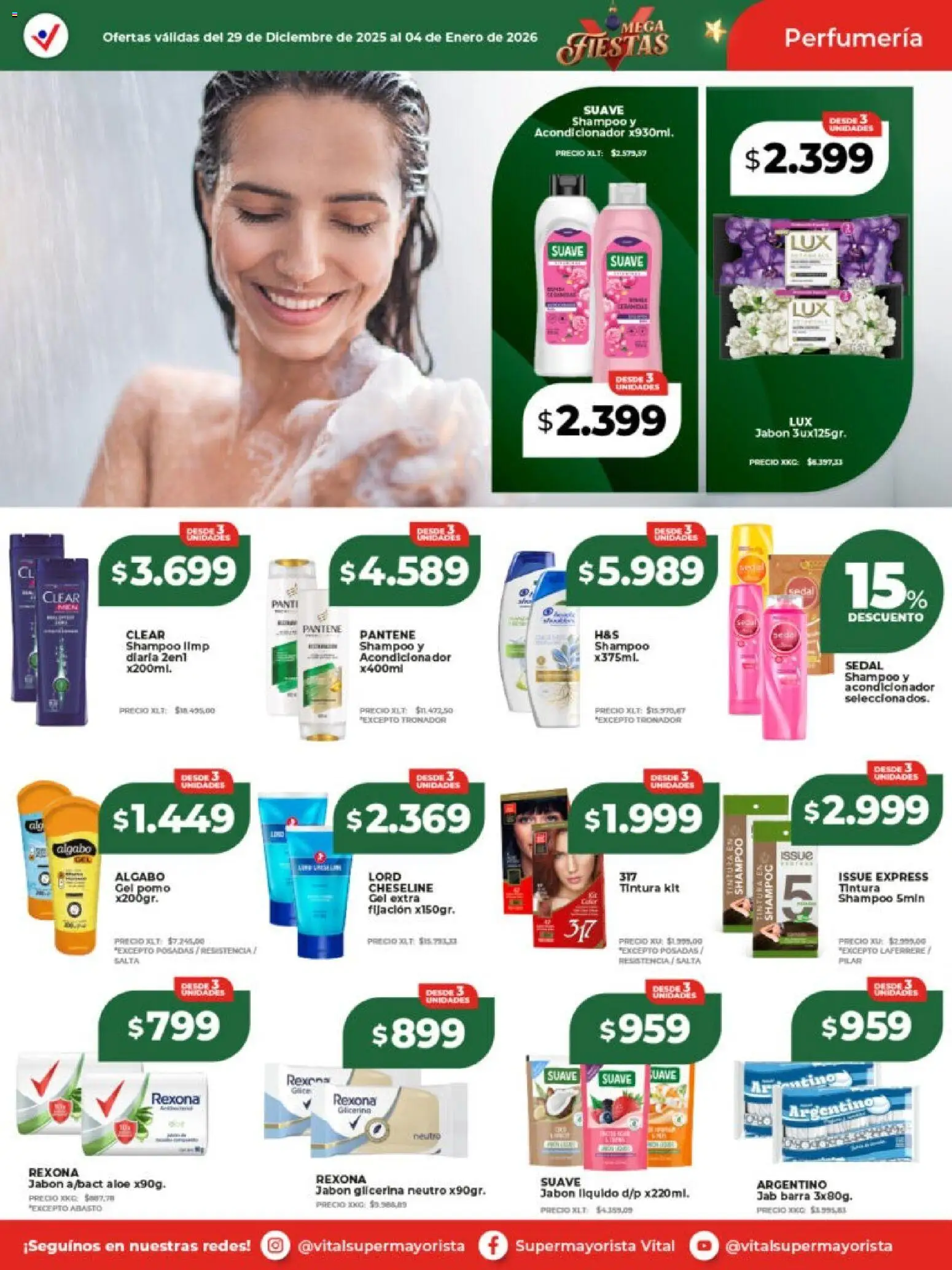 Vital - Ofertas │ válido desde el 29.12.2025 | Página: 2 | Productos: Shampoo, Tintura, Acondicionador, Jabón