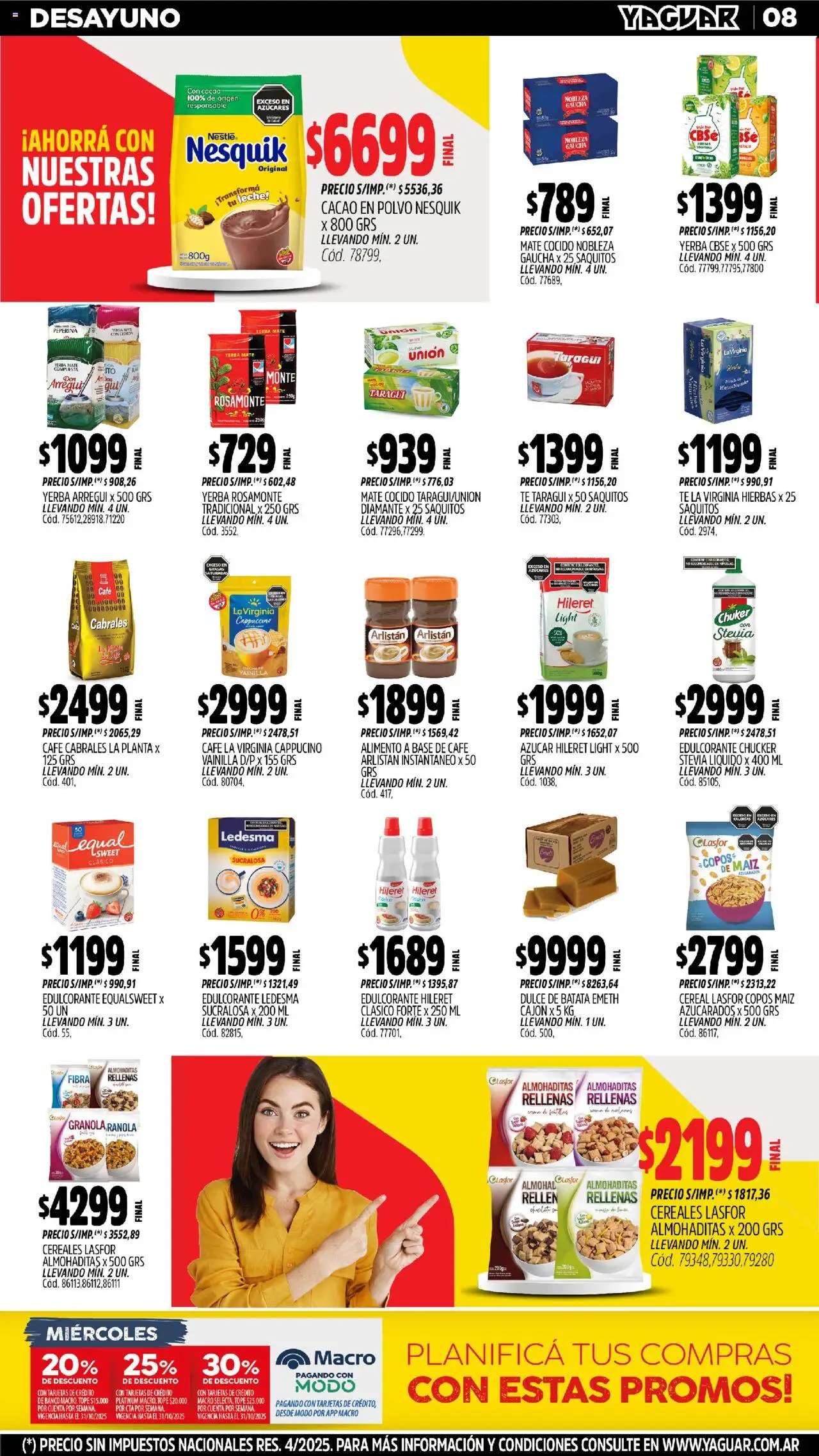 Yaguar - Mendoza │ válido desde el 20.10.2025 | Página: 7 | Productos: Copos, Azucar, Maiz, Planta