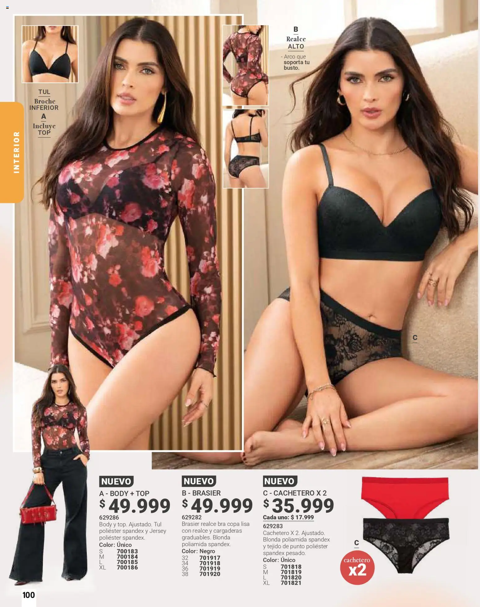 Carmel revista - valida desde el 01.03.2026 | Página: 100 | Productos: Body, Brasier, Cachetero, Top