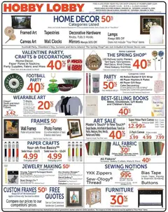Preview of Hobby Lobby weekly ads valid from 25.01.2026
