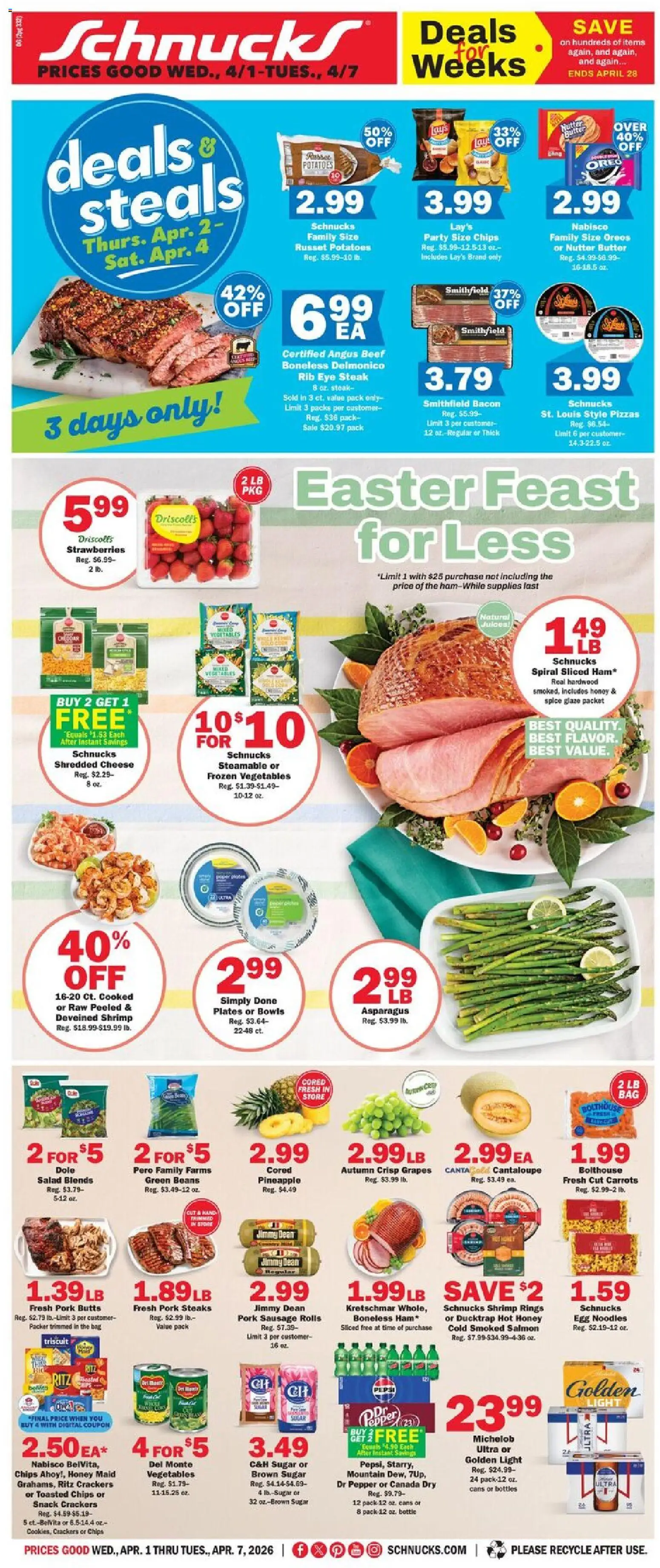 Schnucks Weekly Print Ad - MO - valid from 01.04.2026 | Page: 1
