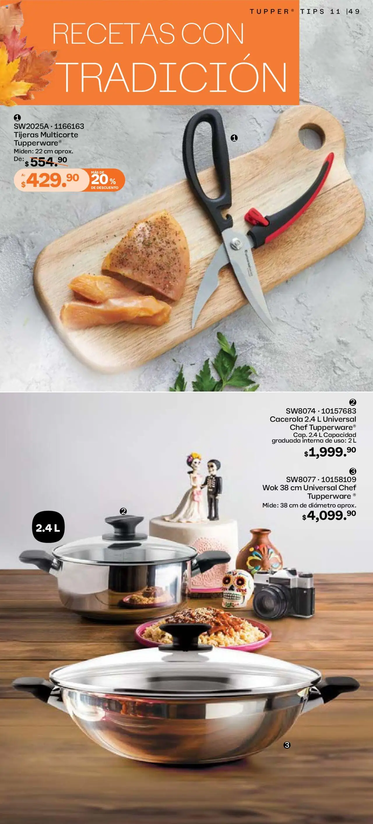 Nuevas ofertas de Tupperware válidas en toda la República Mexicana desde el 06.10.2025. ¡Encuentra las mejores ofertas en Tupperware - Catálogo! | Página: 49 | Productos: Cacerola, Tupper, Wok
