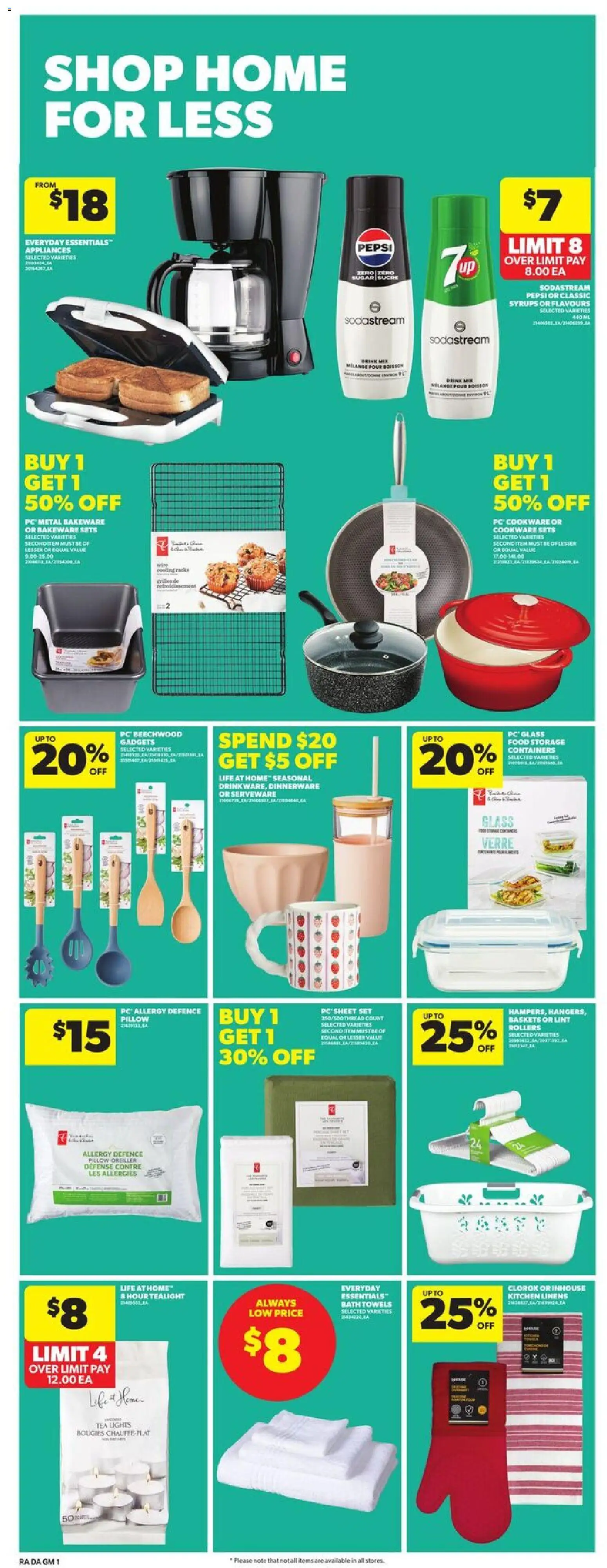 Atlantic Superstore flyer valid from 19.02.2026 | Page: 24 | Products: Tea, PC, Pillow, Bath