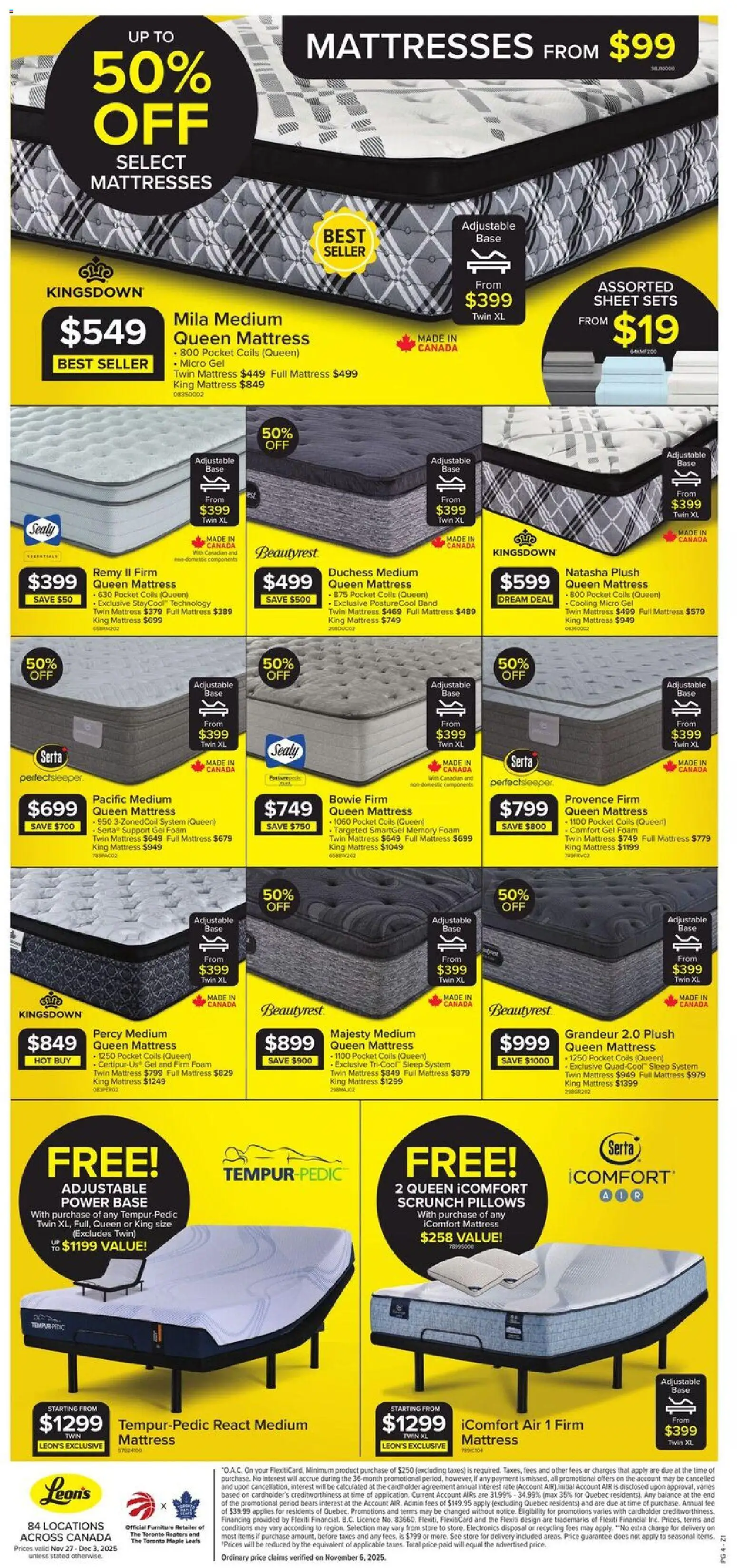 Leon's flyer valid from 27.11.2025 | Page: 5 | Products: Mattress