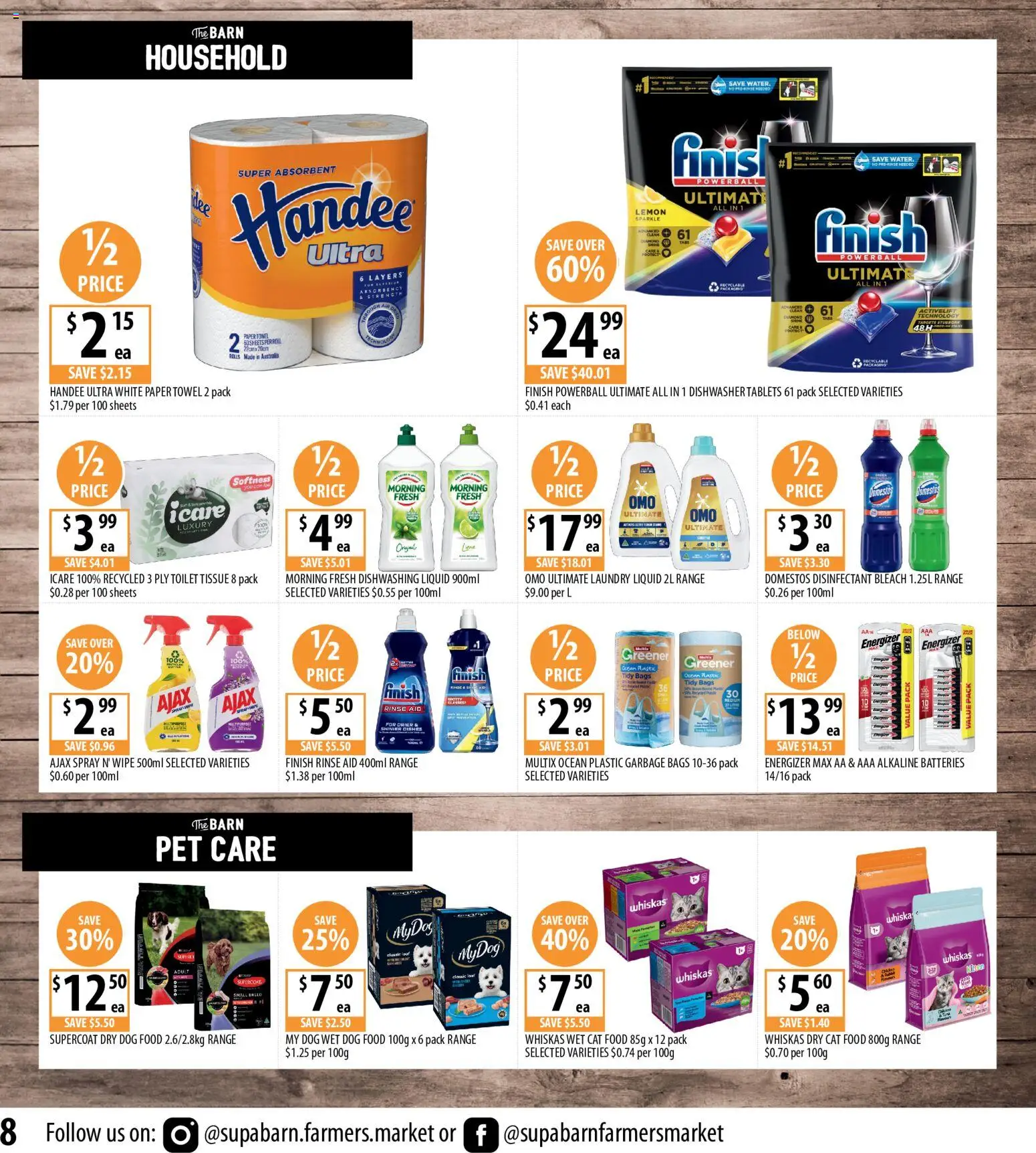 Supabarn catalogue - valid from 11.03.2026 | Page: 8 | Products: Household, Water, Batteries, Tablets