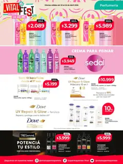 Vista previa Vital - Ofertas válido desde el 20.04.2026 | Página: 6 | Productos: Mascarilla, Máscara, Shampoo, Acondicionador