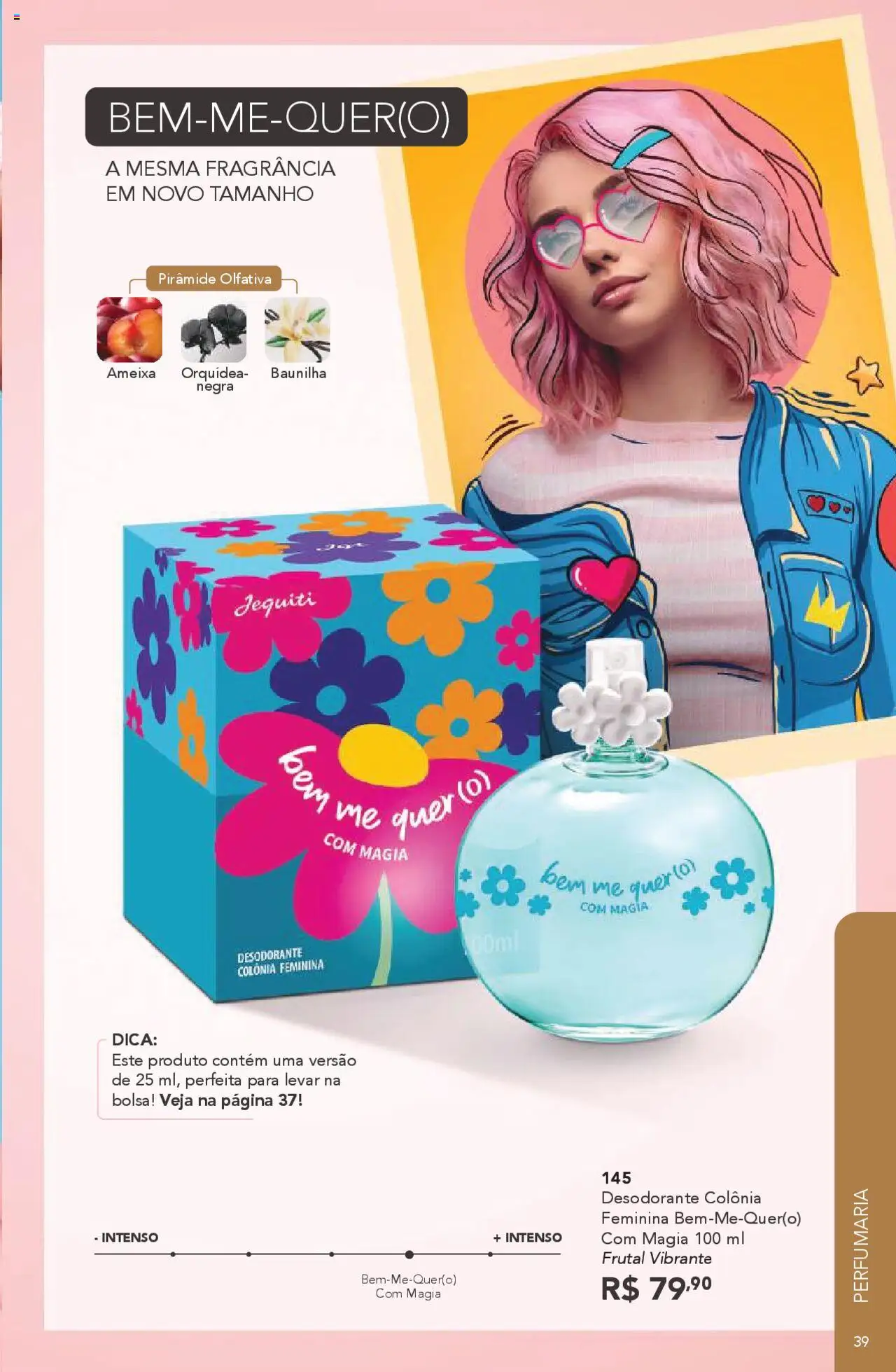 Jequiti Folheto - válido de 03.10.2025 | Página: 39 | Produtos: Fragrância, Desodorante, Bolsa, Ameixa