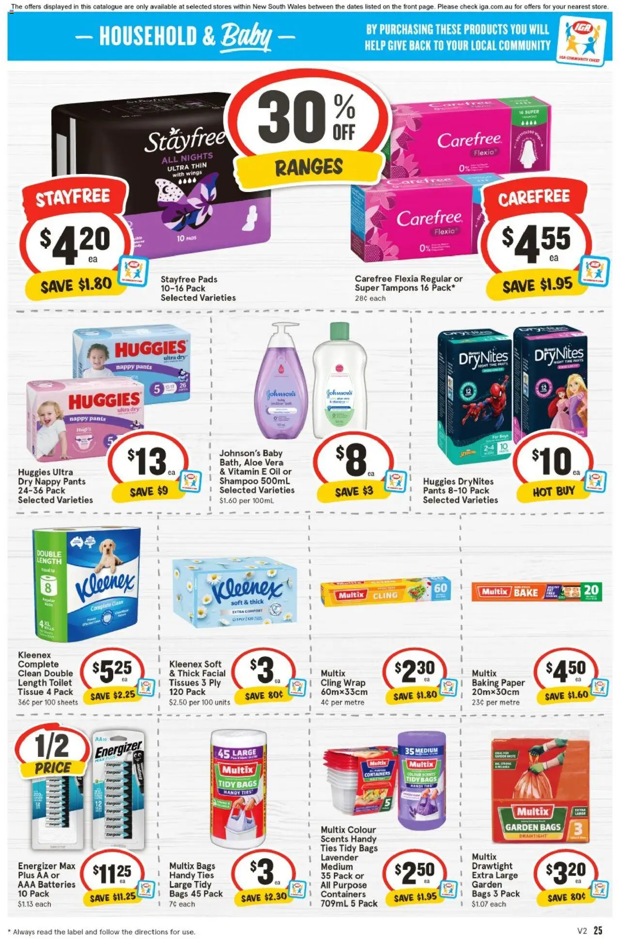 IGA catalogue - valid from 13.08.2025 | Page: 26 | Products: Shampoo, Oil, Batteries, Tampons