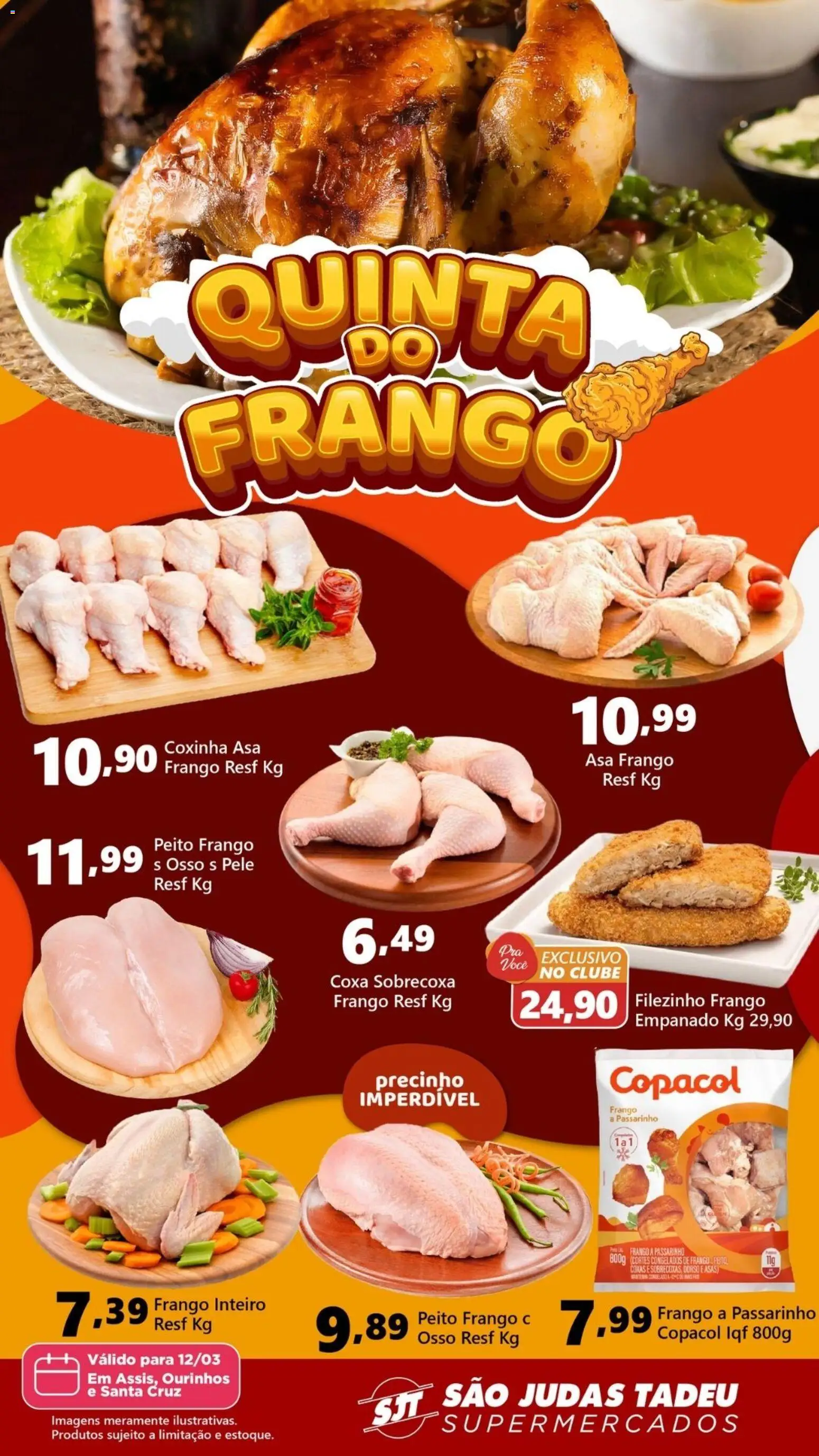 São Judas Tadeu Folheto - válido de 12.03.2026 | Página: 1 | Produtos: Frango