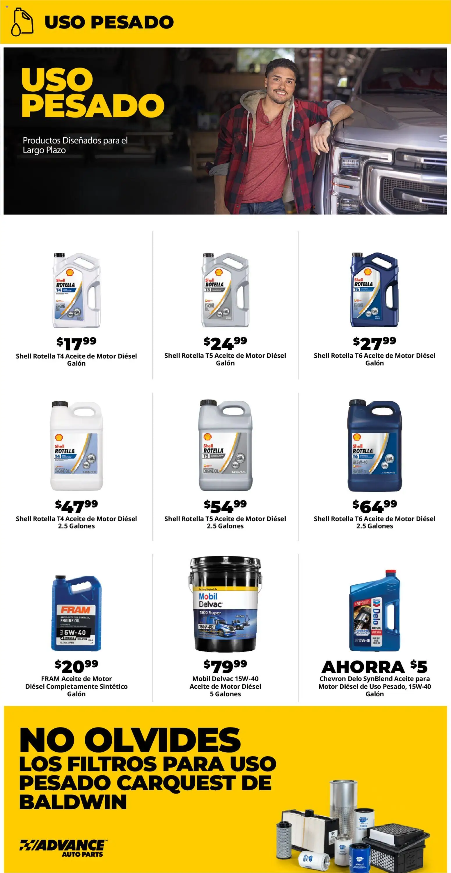 Advance Auto Parts Weekly Ad - Spanish - valid from 27.11.2025 | Page: 2 | Products: Oil