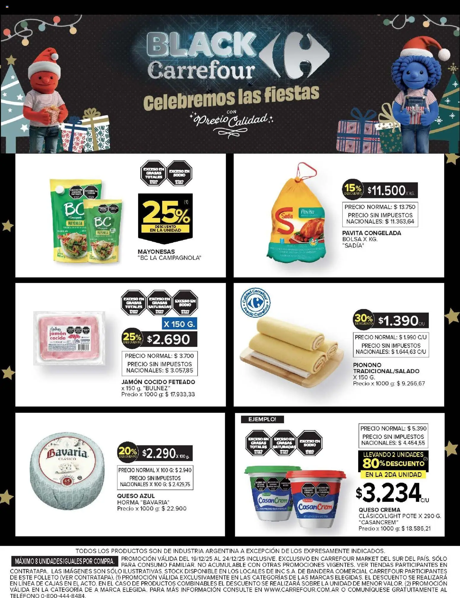Carrefour ofertas │ válido desde el 19.12.2025 | Página: 40 | Productos: Caso, Jamón cocido, Queso, Pionono