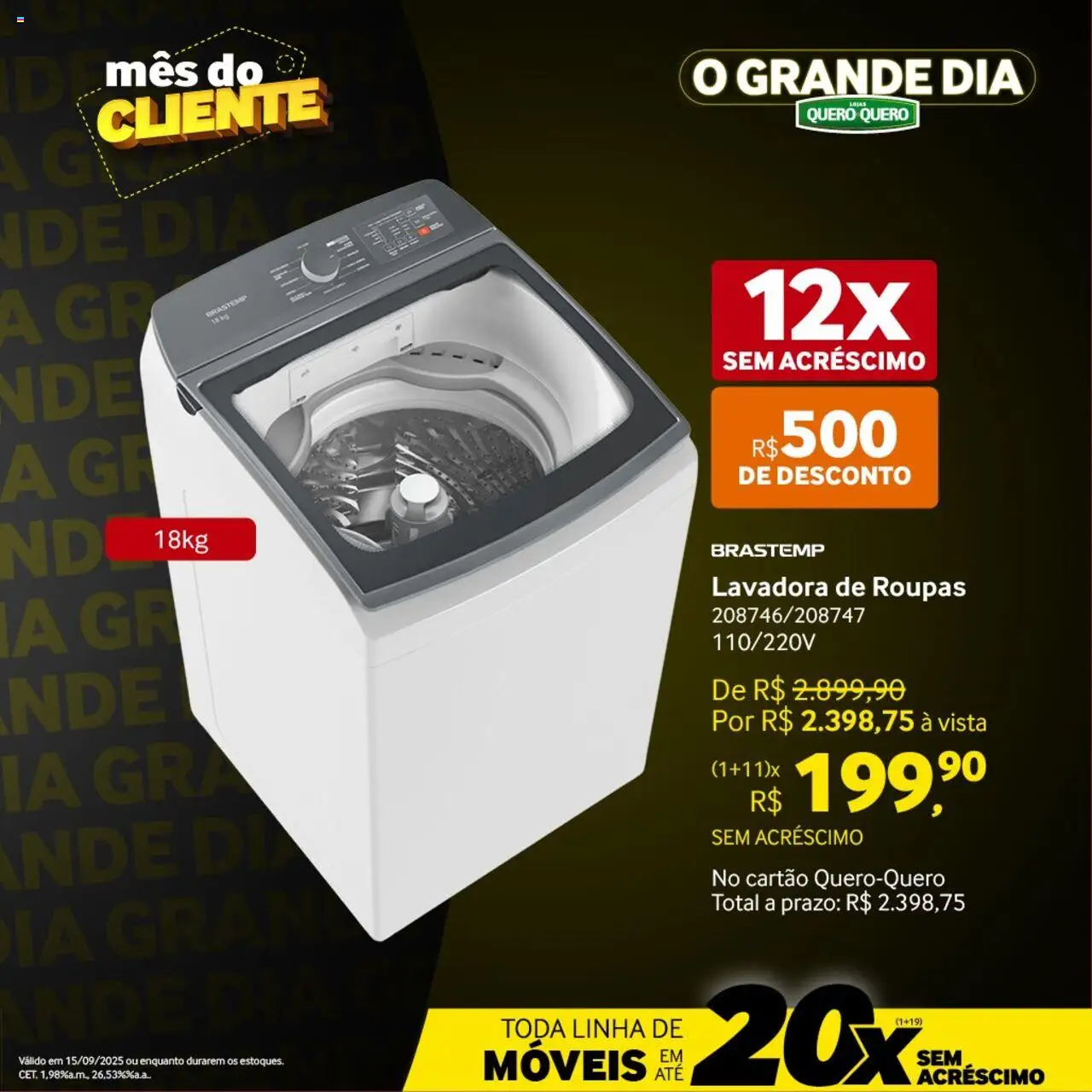Lojas Quero-Quero Folheto - válido de 15.09.2025 | Página: 28 | Produtos: Lavadora de roupas, Roupas