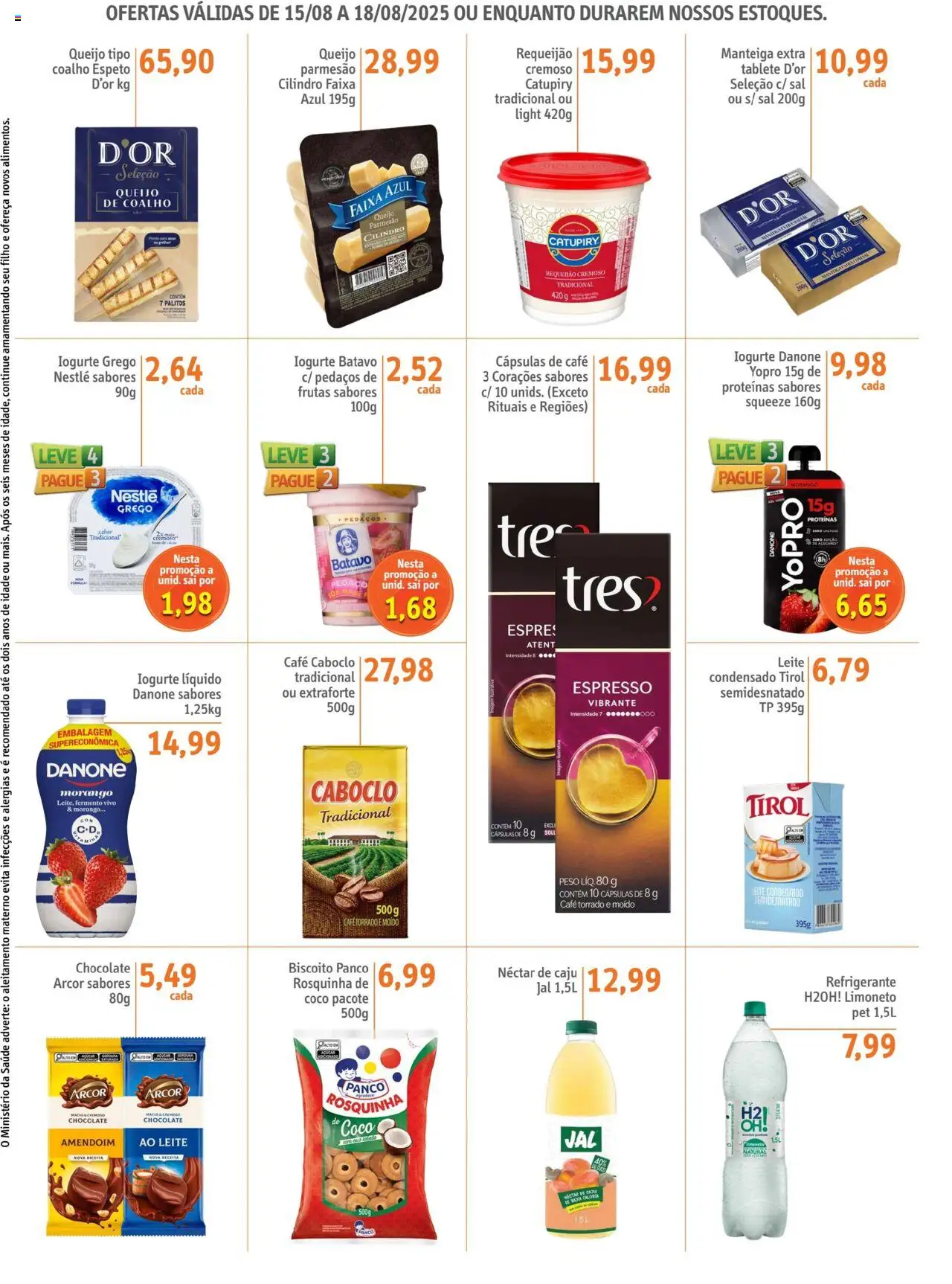 Sonda Folheto - válido de 15.08.2025 | Página: 2 | Produtos: Biscoito, Chocolate, Catupiry, Leite condensado