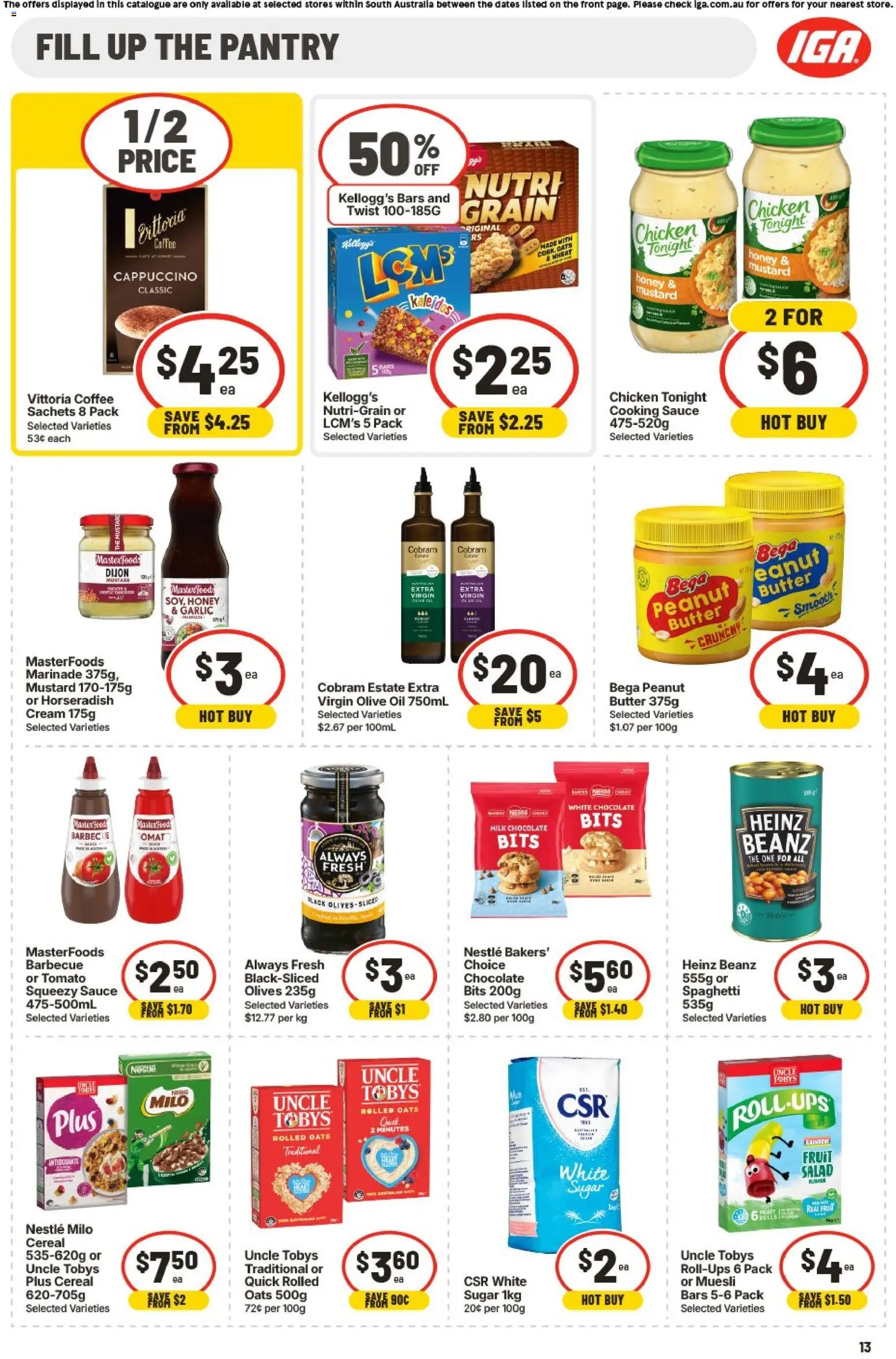 IGA catalogue - valid from 15.04.2026 | Page: 9 | Products: Butter, Honey, Mustard, Olive oil