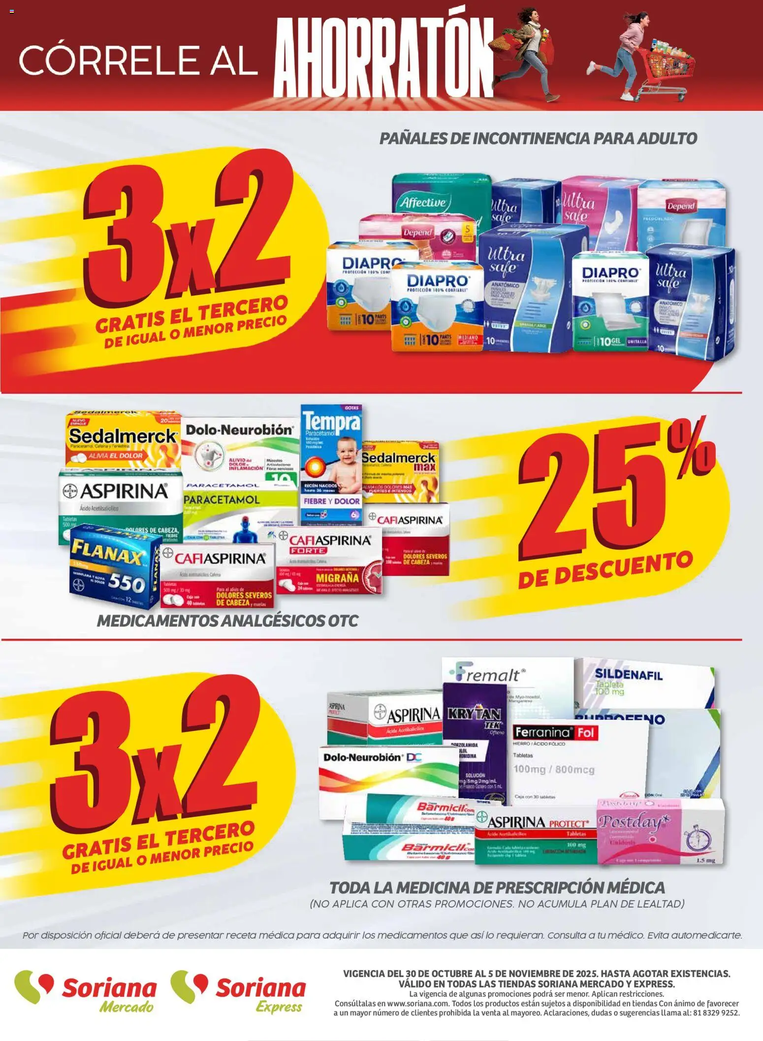 Nuevas ofertas de Soriana válidas en toda la República Mexicana desde el 30.10.2025. ¡Encuentra las mejores ofertas en Soriana - Ahorratón Soriana Mercado Nacional! | Página: 12 | Productos: Pañales, Caja