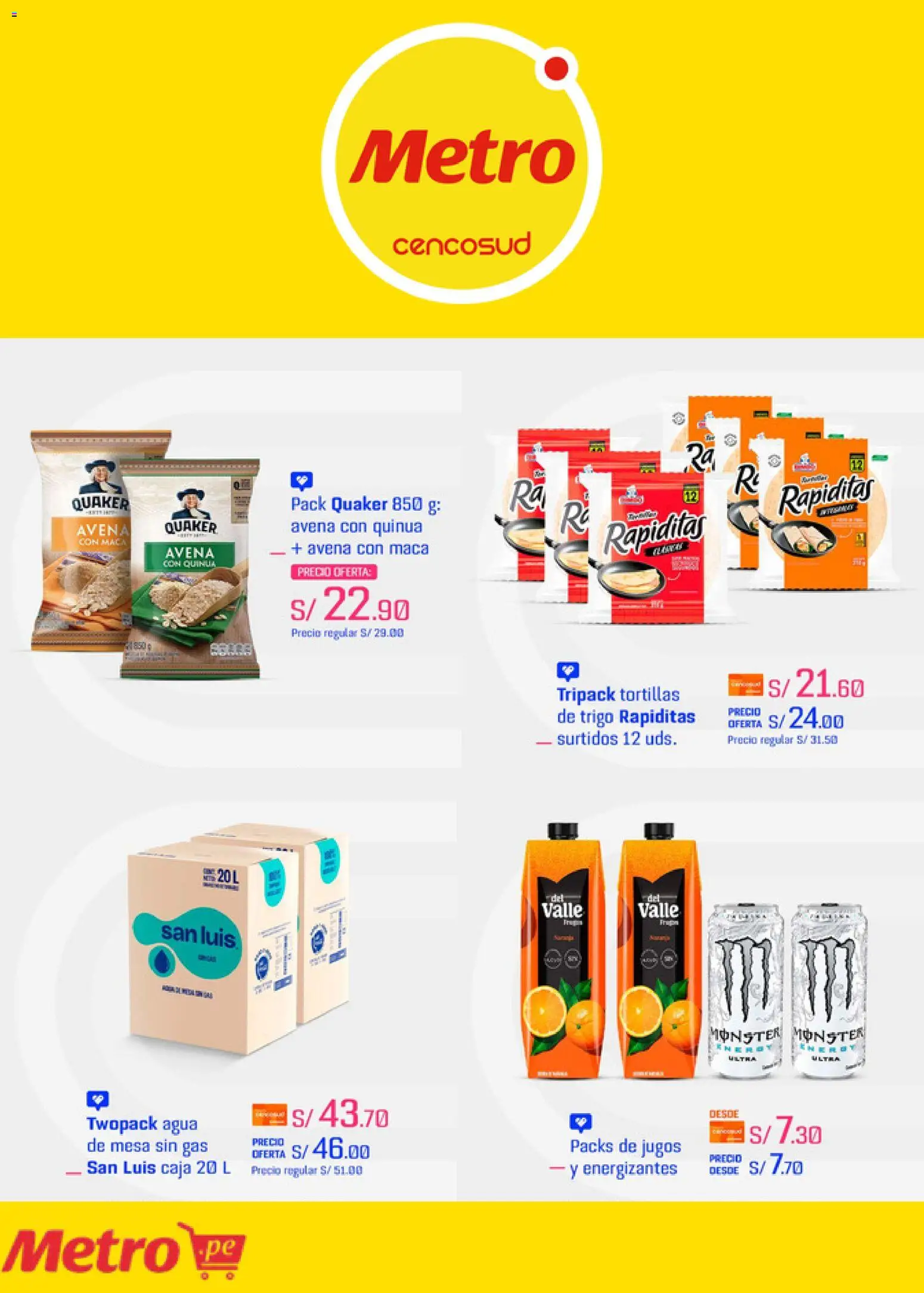 Catálogo Metro válido desde 20.04.2026 | Página: 2 | Productos: Mesa, Caja, Avena