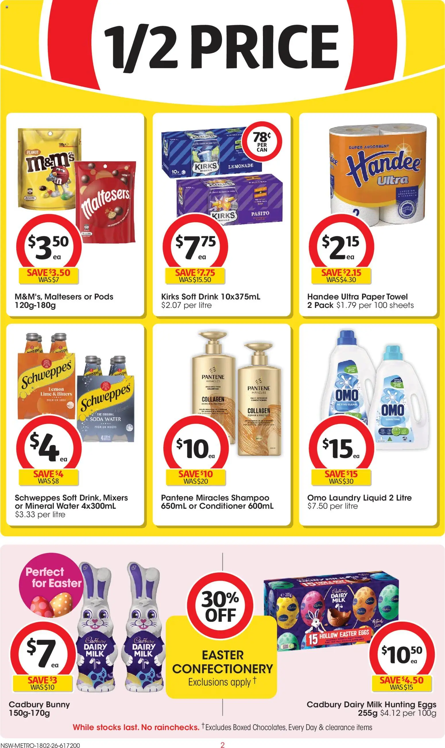 Coles catalogue - valid from 18.02.2026 | Page: 2 | Products: Milk, Dairy, Shampoo, Eggs