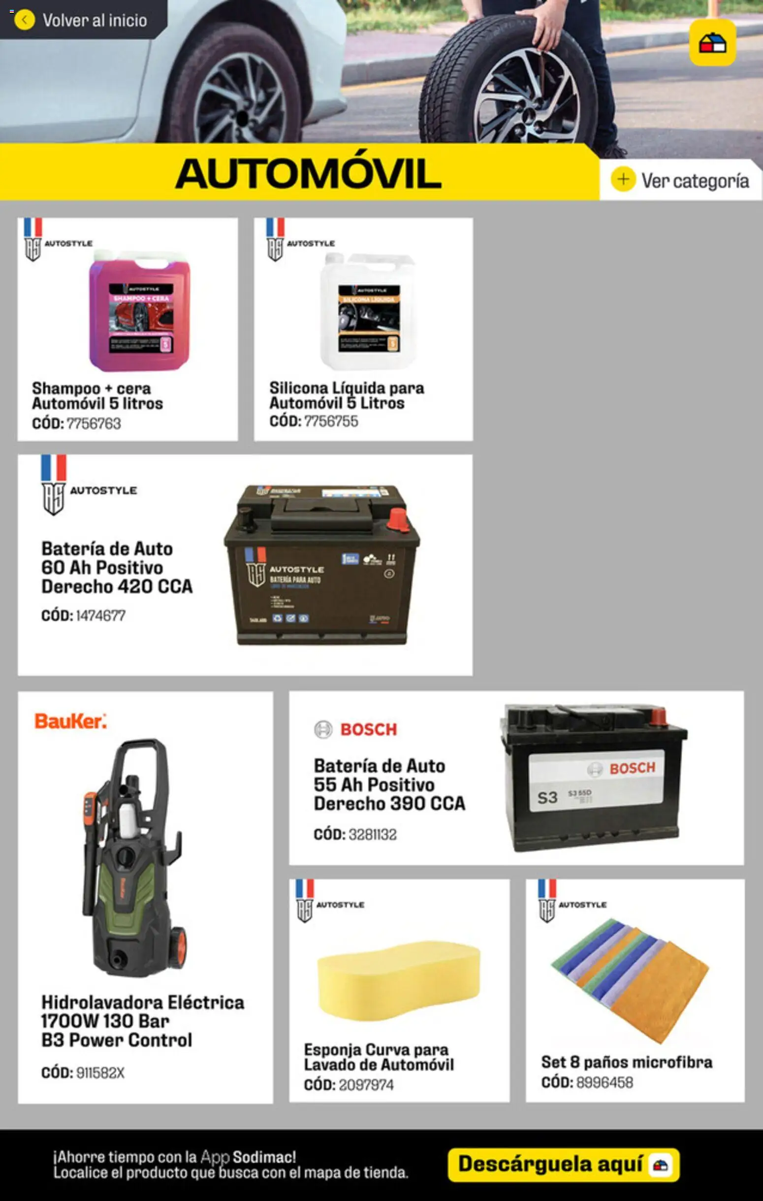 Sodimac ofertas  │ válido desde el 04.04.2026 | Página: 7 | Productos: Esponja, Cera, Hidrolavadora, Batería