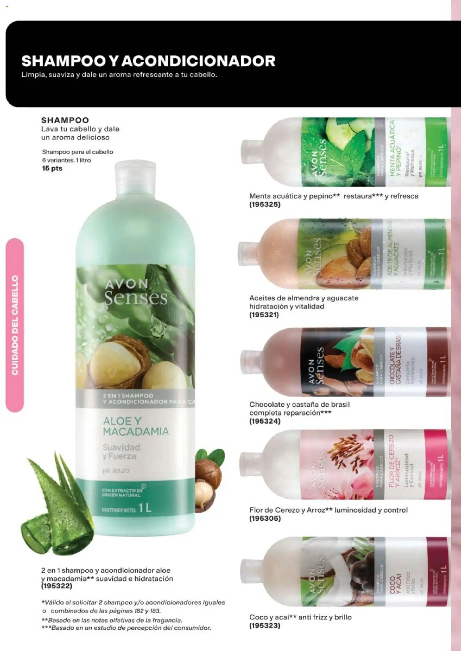 Nuevas ofertas de AVON válidas en toda la República Mexicana desde el 24.04.2026. ¡Encuentra las mejores ofertas en AVON campaña 7 2026! | Página: 182 | Productos: Brillo, Aceite, Aguacate, Chocolate