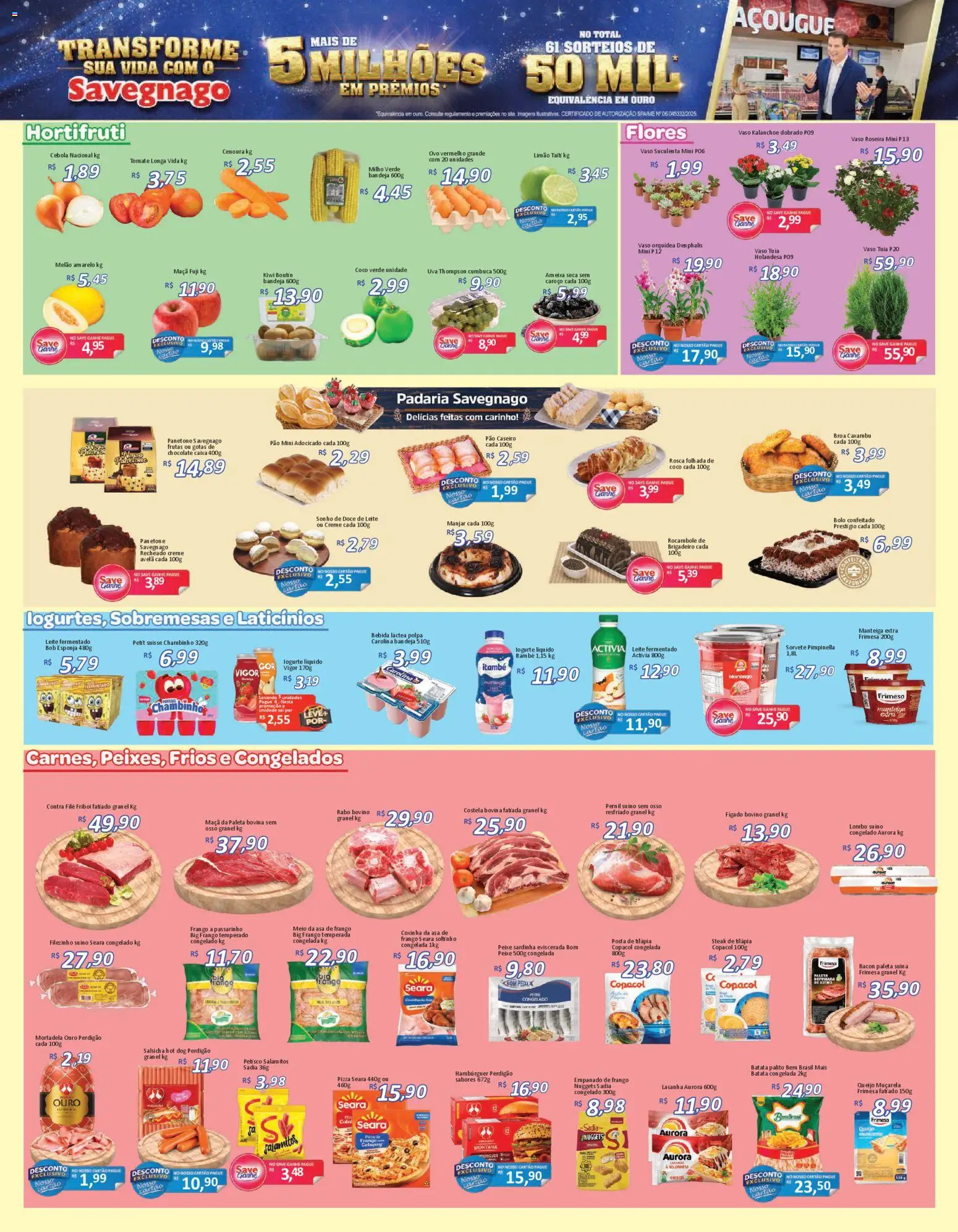Savegnago Folheto - válido de 13.11.2025 | Página: 2 | Produtos: Esponja, Mortadela, Creme, Hambúrguer