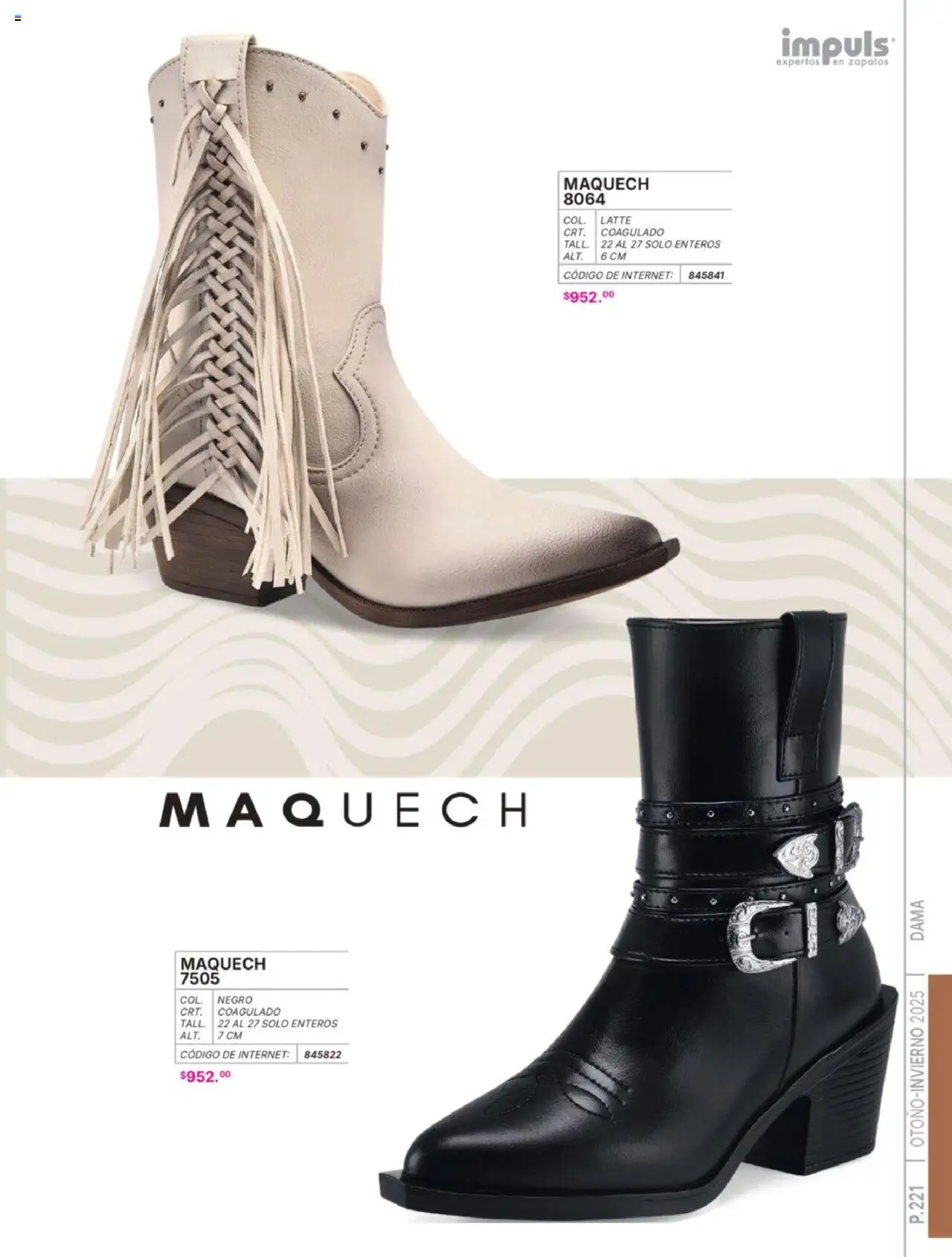Nuevas ofertas de Impuls válidas en toda la República Mexicana desde el 07.07.2025. ¡Encuentra las mejores ofertas en Impuls catálogo Dama Otoño-Invierno 2025! | Página: 223 | Productos: Zapatos