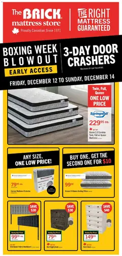 Preview of The Brick - Brick Mattress Store from shop The Brick valid from 12.12.2025