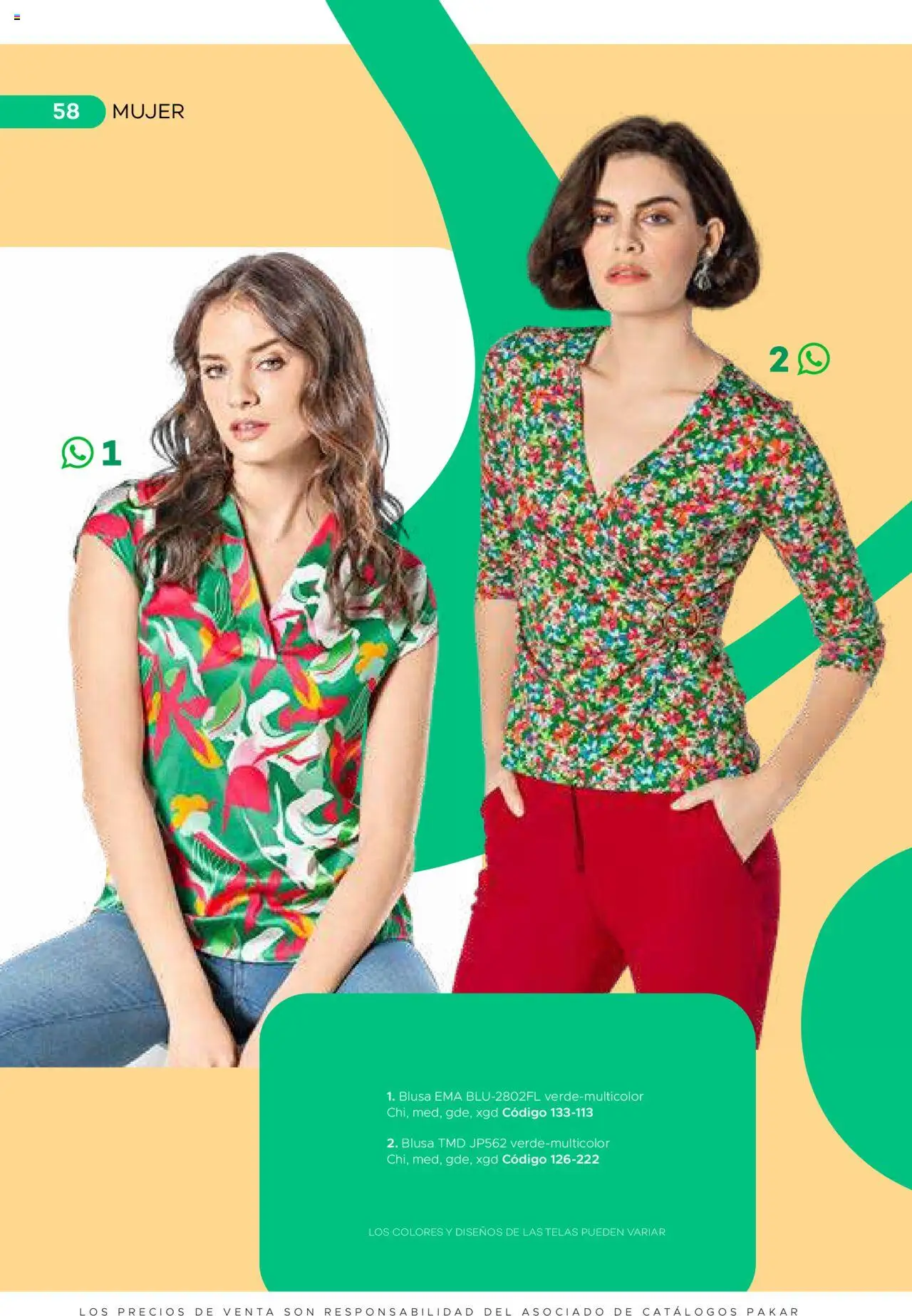 Nuevas ofertas de SC Pakar válidas en toda la República Mexicana desde el 31.01.2025. ¡Encuentra las mejores ofertas en SC Pakar catálogo Ropa! | Página: 58 | Productos: Blusa