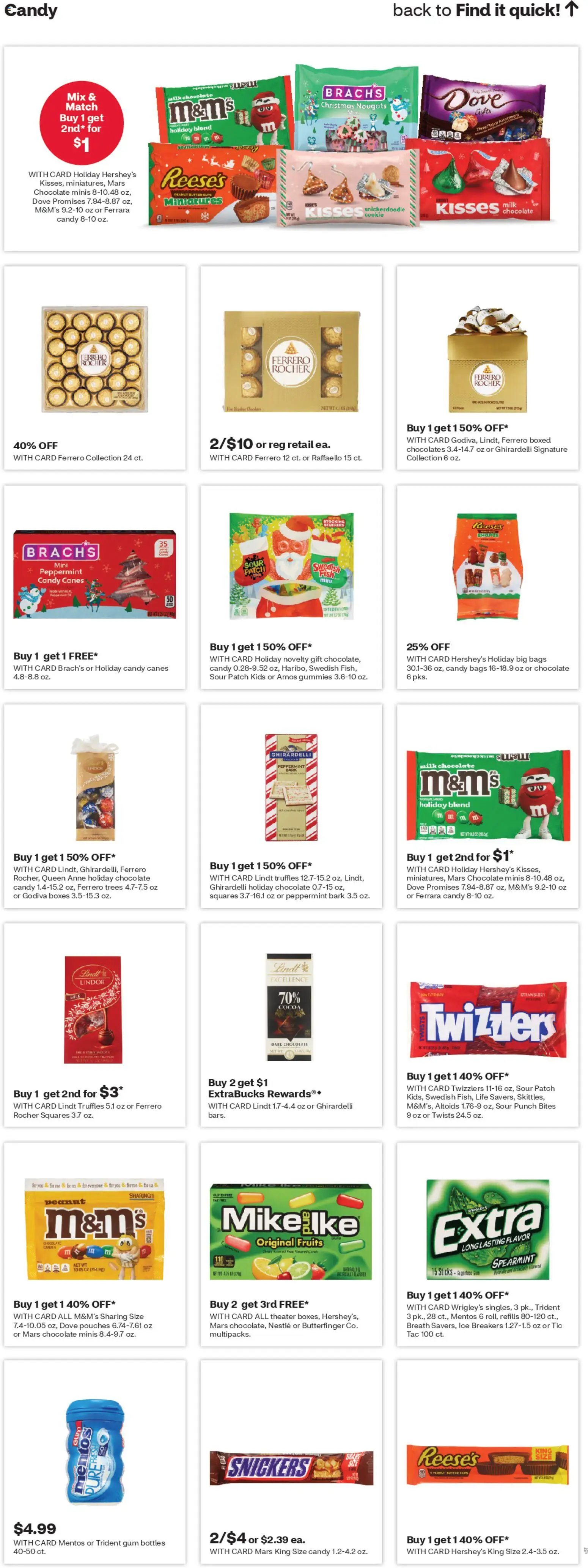 CVS Pharmacy Weekly Ad - WA - valid from 23.11.2025 | Page: 16 | Products: Peppermint, Milk, Chocolate, Fruits