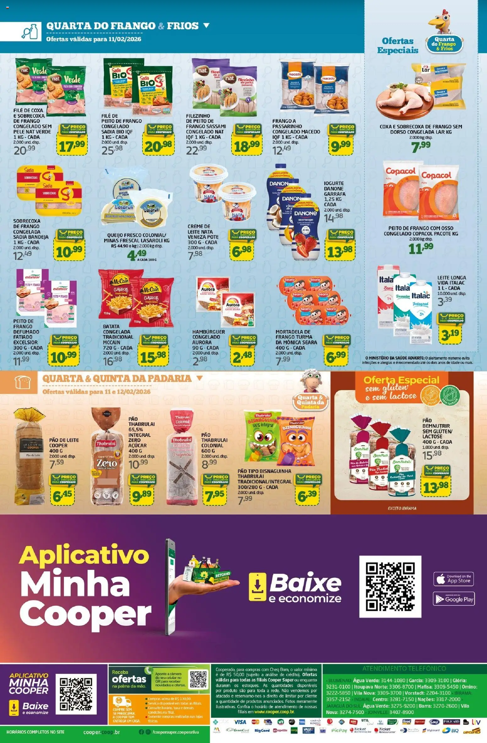 Cooper Folheto - válido de 09.02.2026 | Página: 2 | Produtos: Iogurte, Creme, Açúcar, Frango