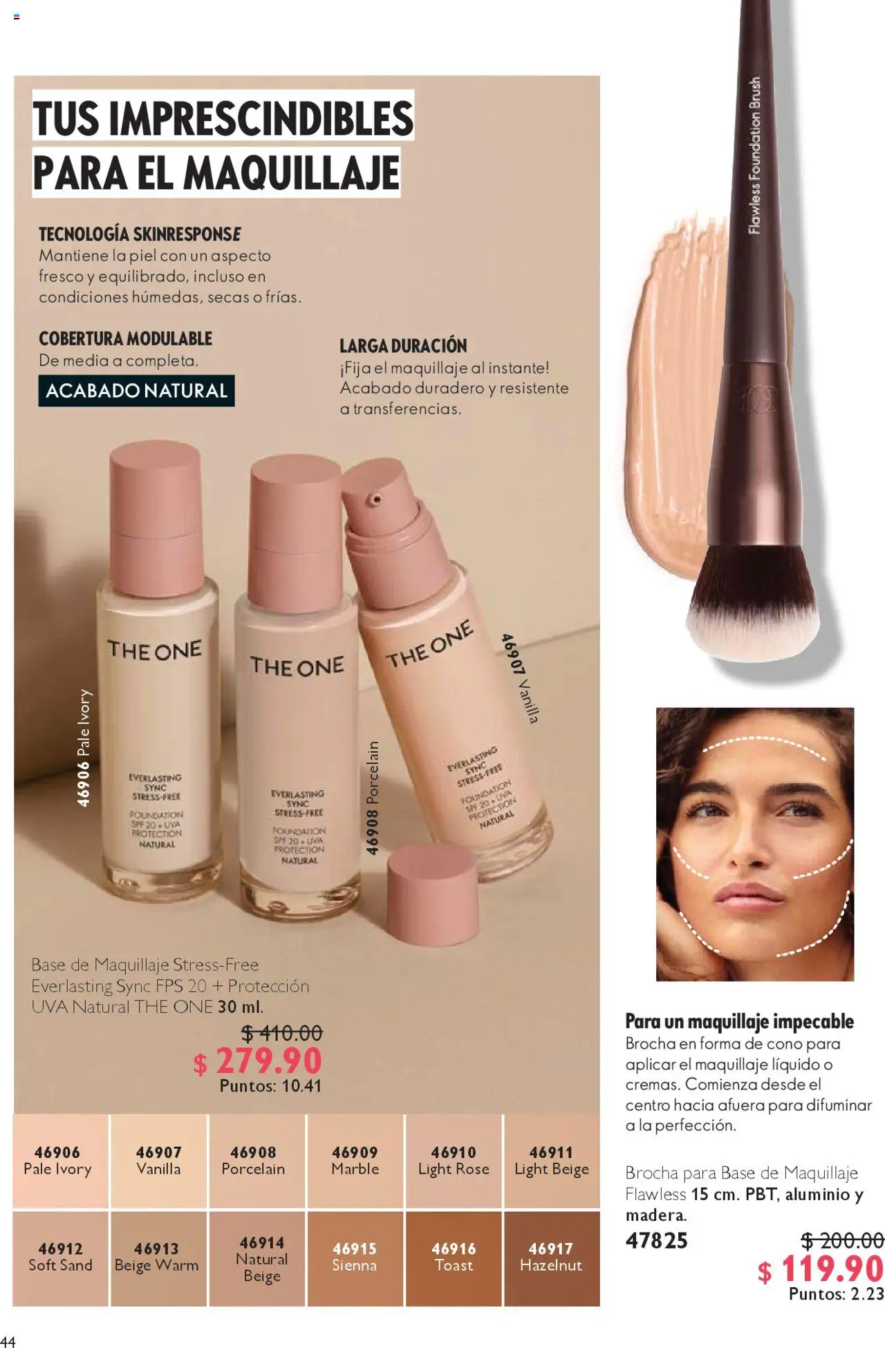 Nuevas ofertas de Oriflame válidas en toda la República Mexicana desde el 04.10.2025. ¡Encuentra las mejores ofertas en Oriflame - Campaña 14 2025! | Página: 44 | Productos: Base de maquillaje, Brocha para base, Uva, Maquillaje