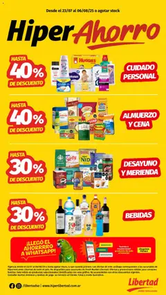 Vista previa Hipermercado Libertad catálogo válido desde el 23.07.2025