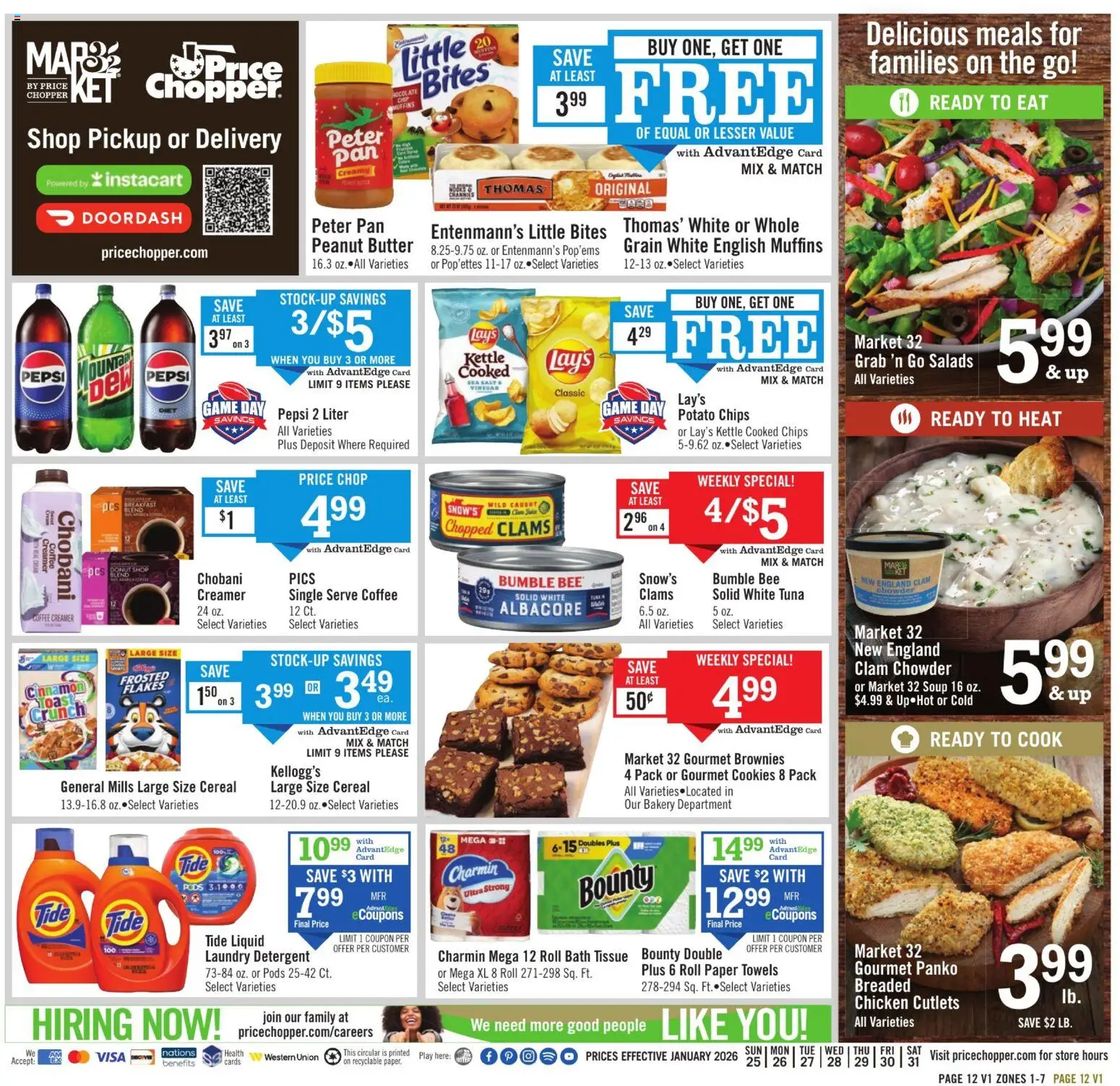 Price Chopper Weekly Flyer - valid from 25.01.2026 | Page: 12 | Products: Chips, Salt, Game, Kettle