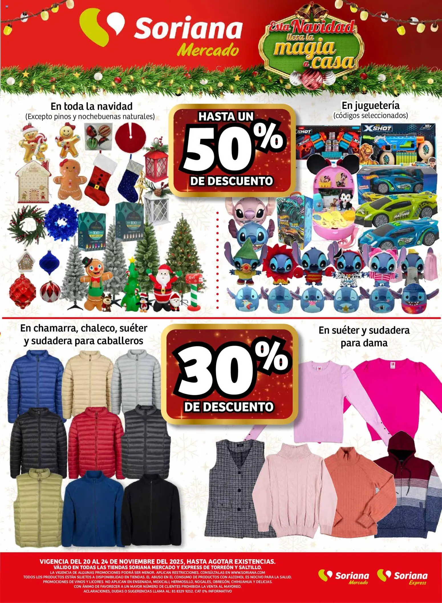 Nuevas ofertas de Soriana válidas en toda la República Mexicana desde el 20.11.2025. ¡Encuentra las mejores ofertas en Soriana - Fin de Semana Mercado: Saltillo y Torreón! | Página: 5
