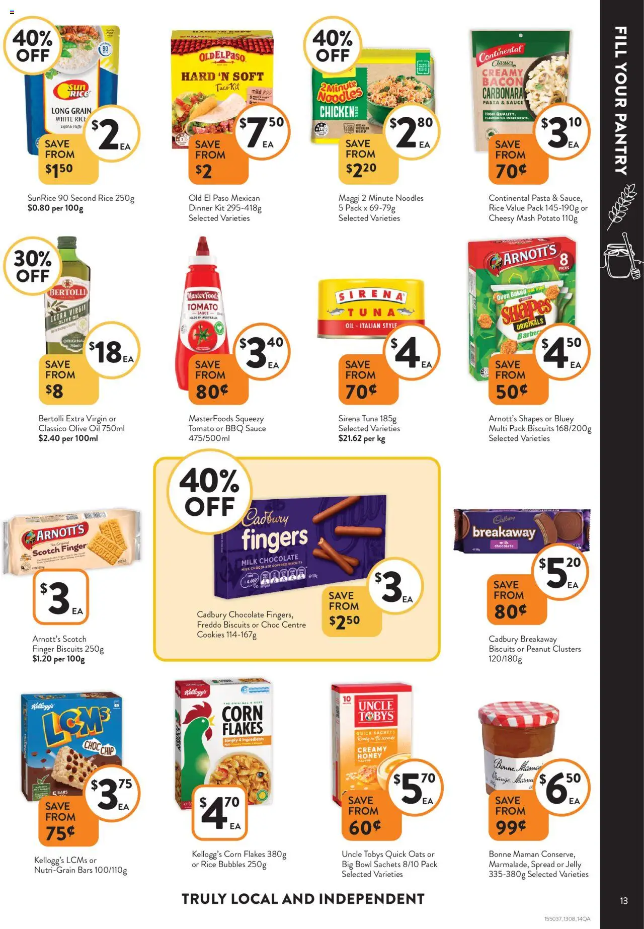 Foodworks catalogue - valid from 13.08.2025 | Page: 13 | Products: Oil, Rice, Noodles, Scotch