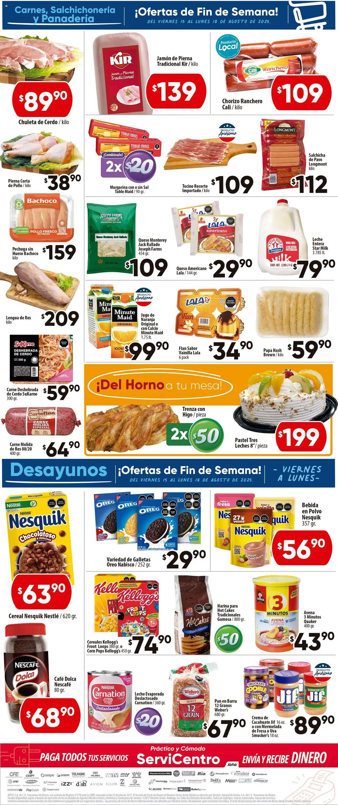 Nuevas ofertas de Calimax válidas en toda la República Mexicana desde el 15.08.2025. ¡Encuentra las mejores ofertas en Calimax - Folleto Mexicali! | Página: 2 | Productos: Papa, Tocino, Cereales, Barra