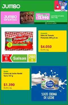 Jumbo ofertas  válido desde el 07.04.2026 | Página: 2 | Productos: Tomates, Salsa de tomate, Crema de leche, Crema