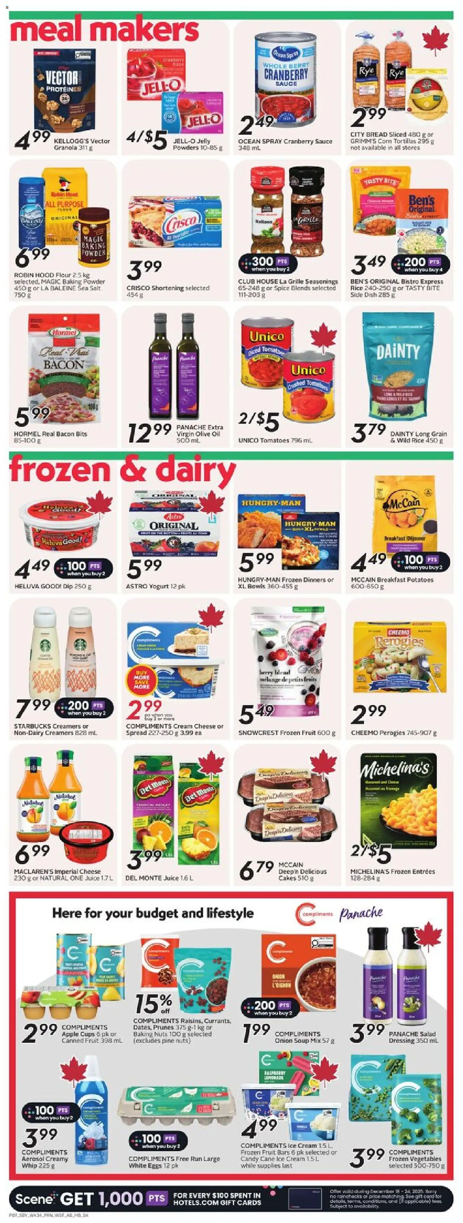 Sobeys flyer valid from 18.12.2025 | Page: 10 | Products: Salad, Powder, Yogurt, Bread