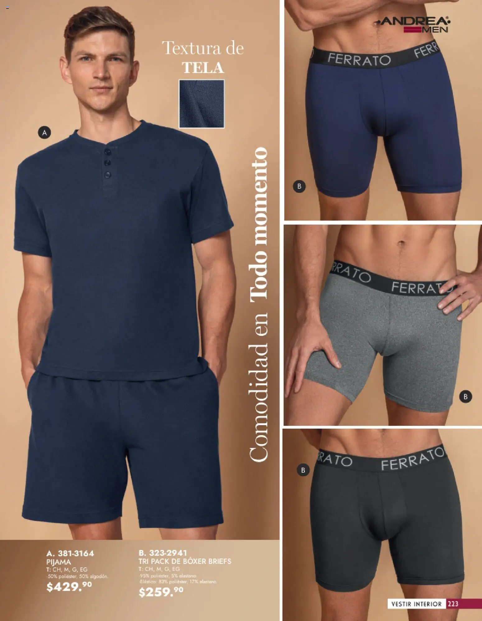 Nuevas ofertas de Andrea válidas en toda la República Mexicana desde el 25.01.2026. ¡Encuentra las mejores ofertas en Andrea catálogo Vestir Caballero ! | Página: 65