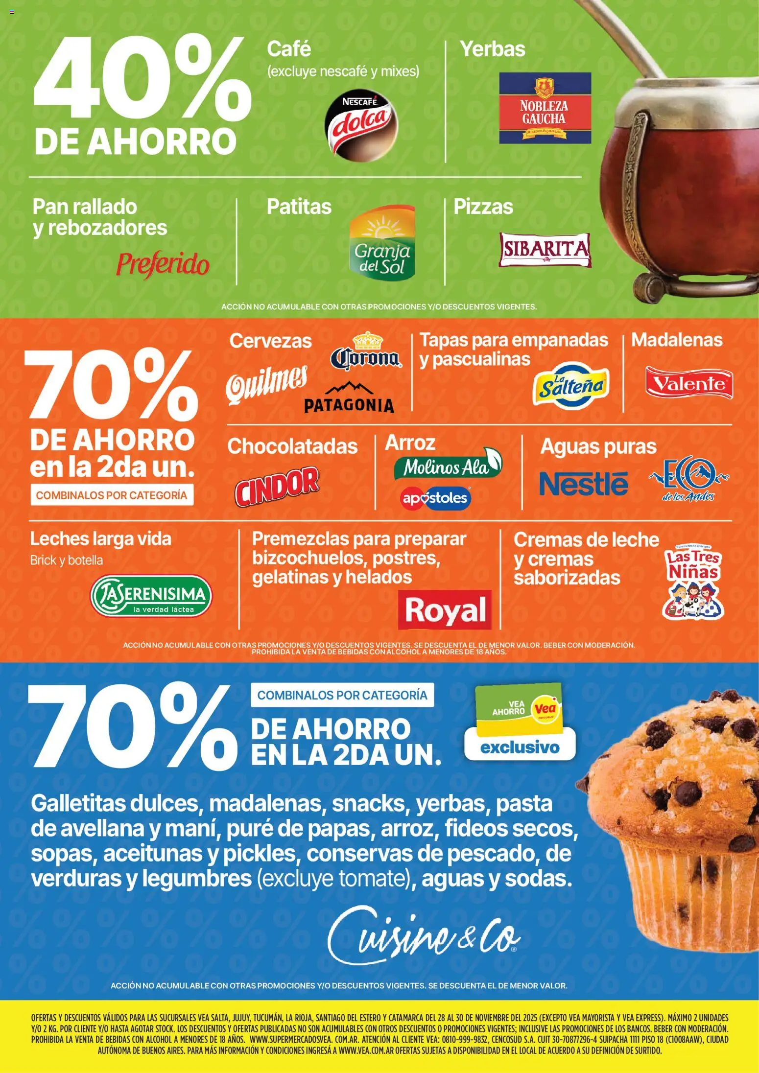 Vea - Oferta fin de semana │ válido desde el 28.11.2025 | Página: 4 | Productos: Botella, Aceitunas, Fideos, Pasta