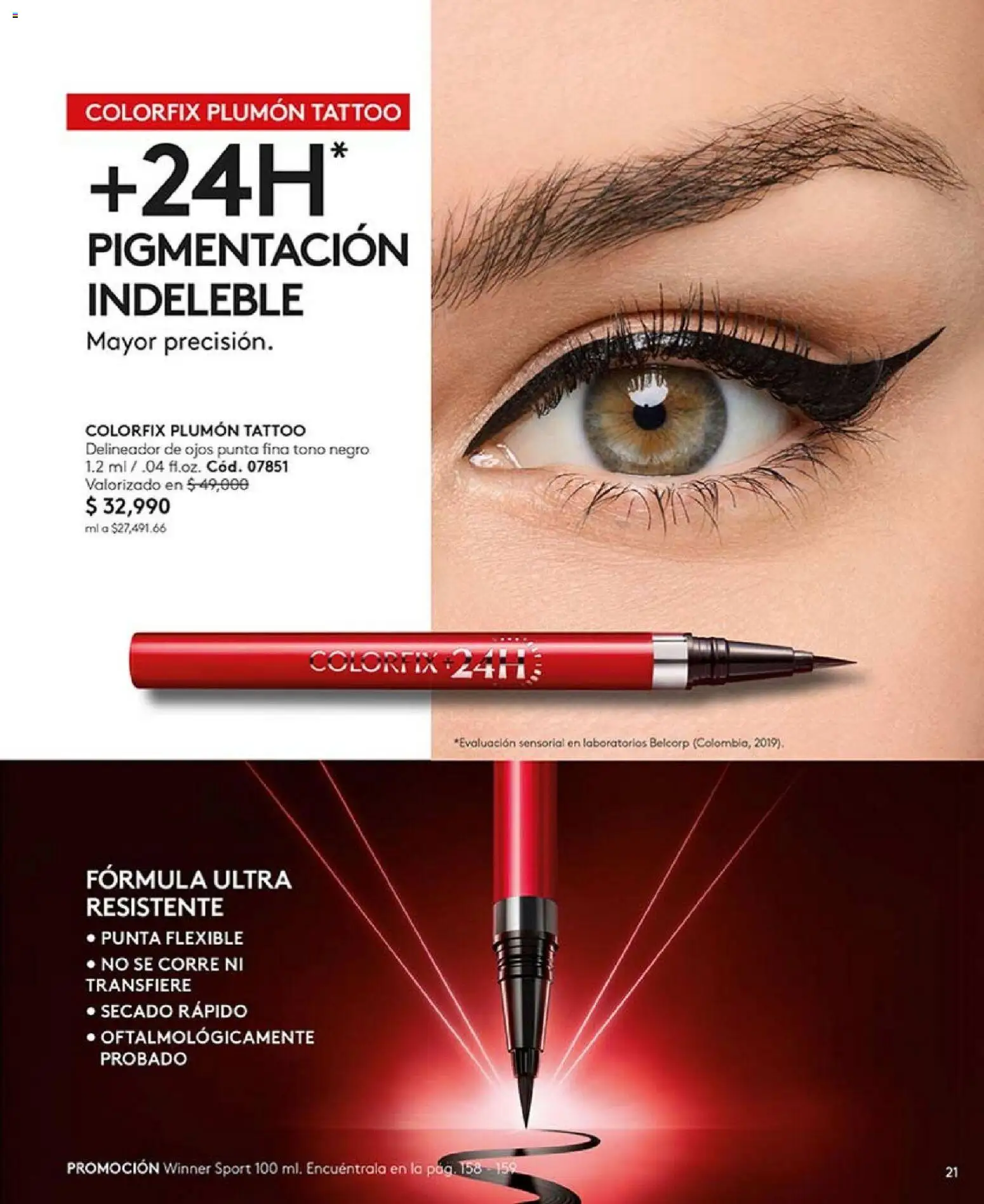 Ésika revista - valida desde el 01.02.2026 | Página: 21 | Productos: Delineador de ojos, Delineador