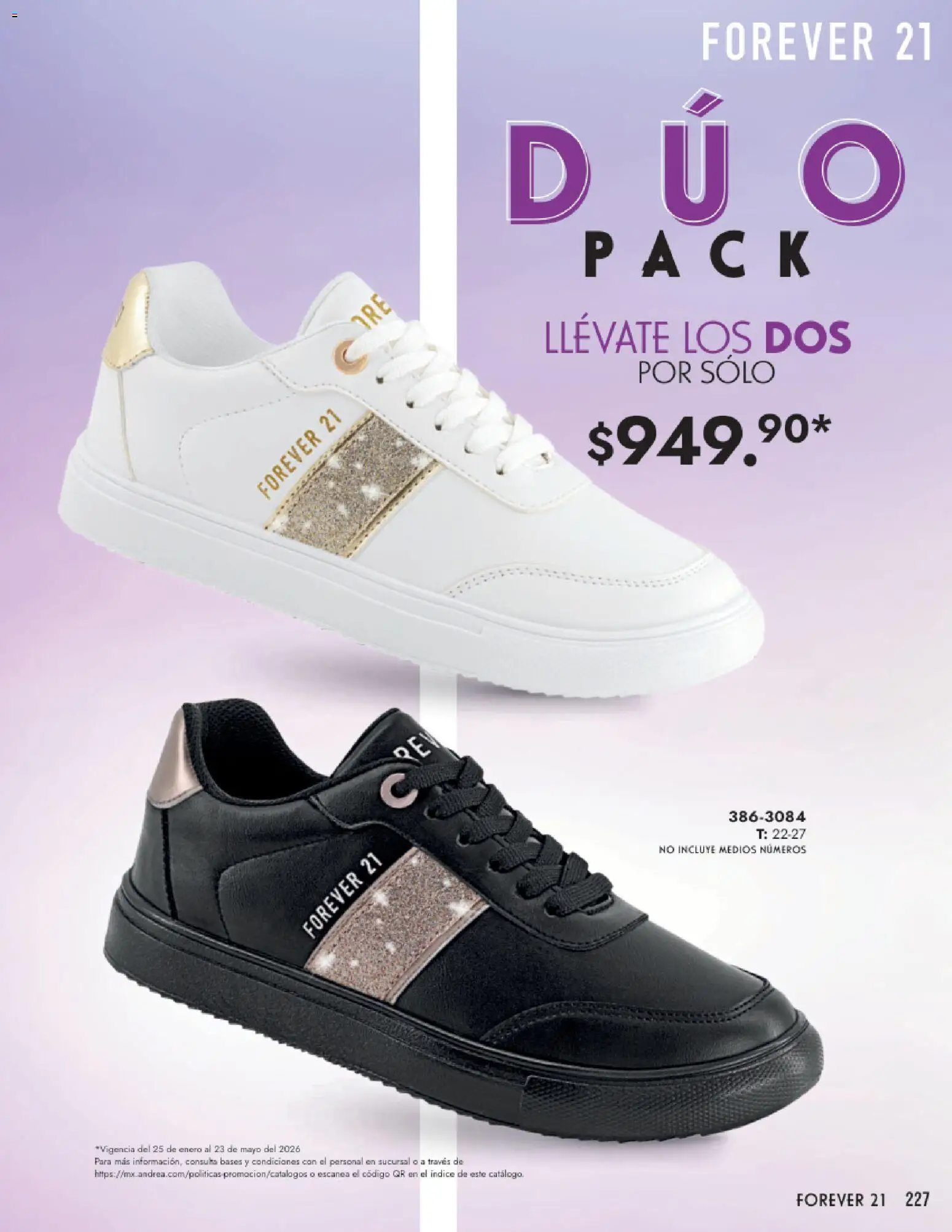 Nuevas ofertas de Andrea válidas en toda la República Mexicana desde el 25.01.2026. ¡Encuentra las mejores ofertas en Andrea catálogo Calzado Dama! | Página: 227