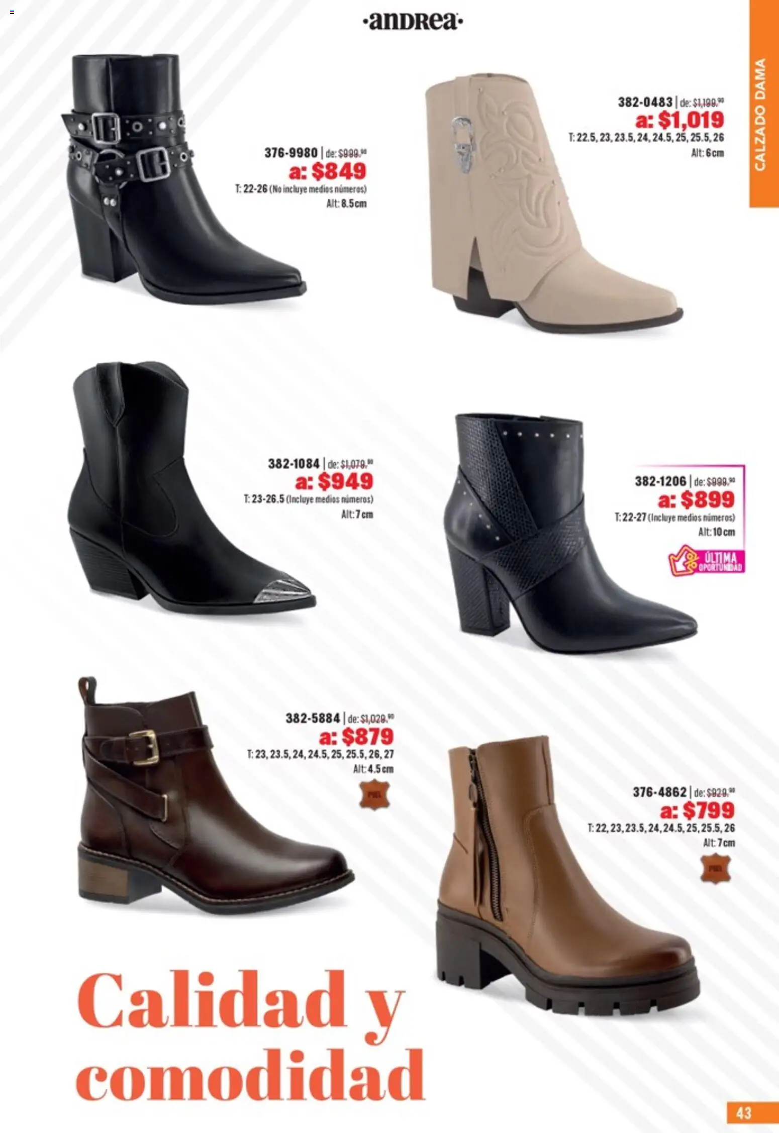 Nuevas ofertas de Andrea válidas en toda la República Mexicana desde el 05.04.2026. ¡Encuentra las mejores ofertas en Andrea catálogo Outlet! | Página: 43