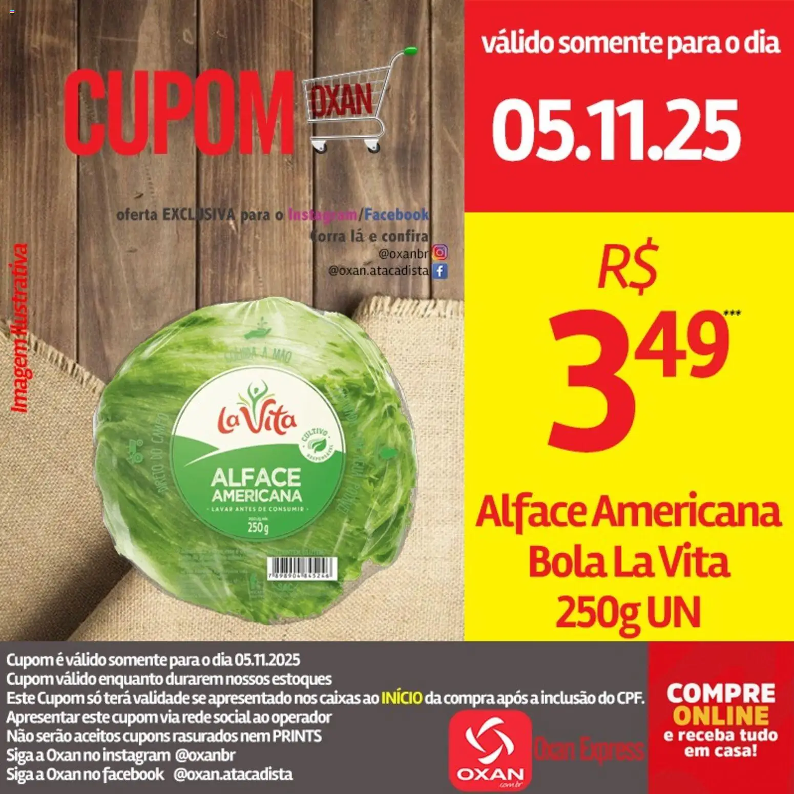 Oxan Atacadista Folheto - válido de 05.11.2025 | Página: 17 | Produtos: Alface
