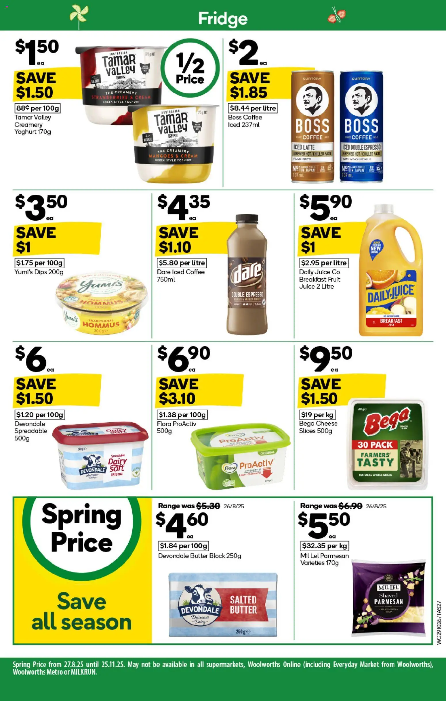 Woolworths catalogue - valid from 29.10.2025 | Page: 27 | Products: Milk, Dairy, Yoghurt, Strawberries