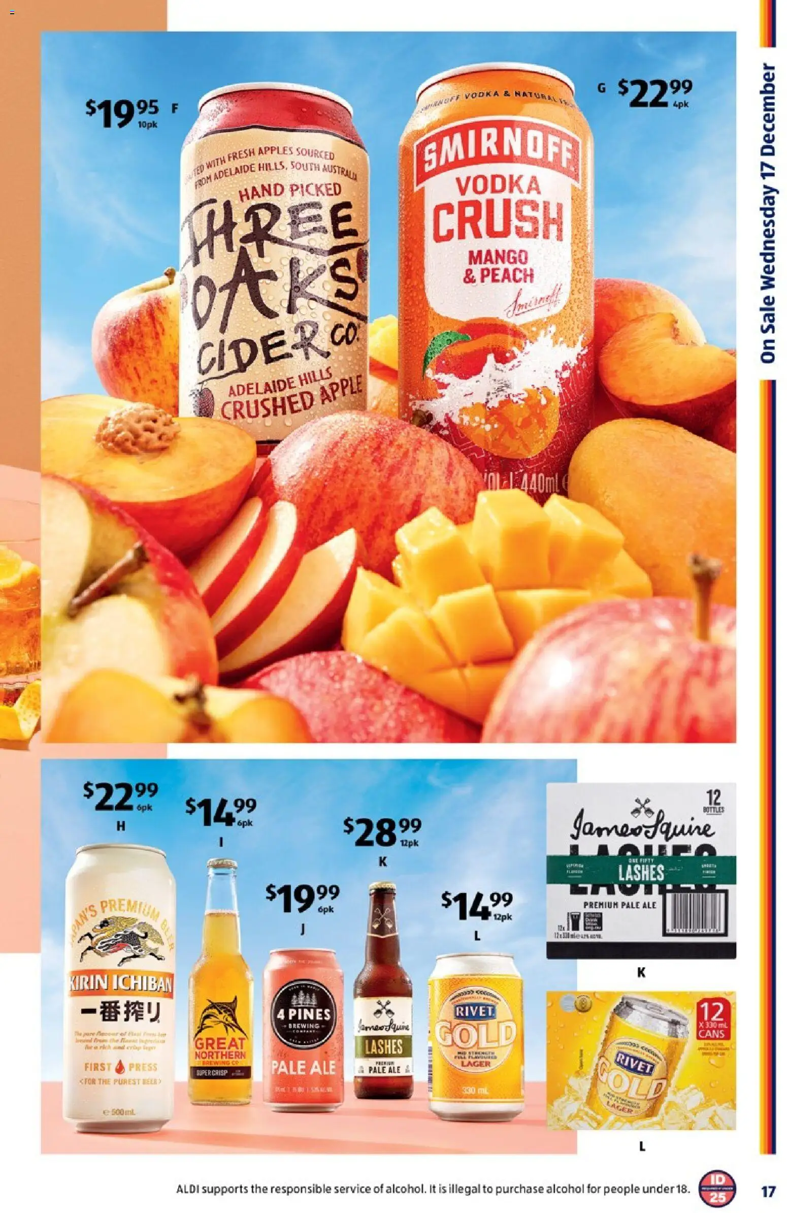 Aldi catalogue - valid from 17.12.2025 | Page: 17 | Products: Beer, Vodka, Mango, Press