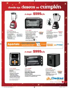 Vista previa de Chedraui folleto Navidad, nuevo folleto de la tienda, válido en México a partir del 18.11.2025 | Página: 15 | Productos: Horno, Aceite, Cocina, Rejilla
