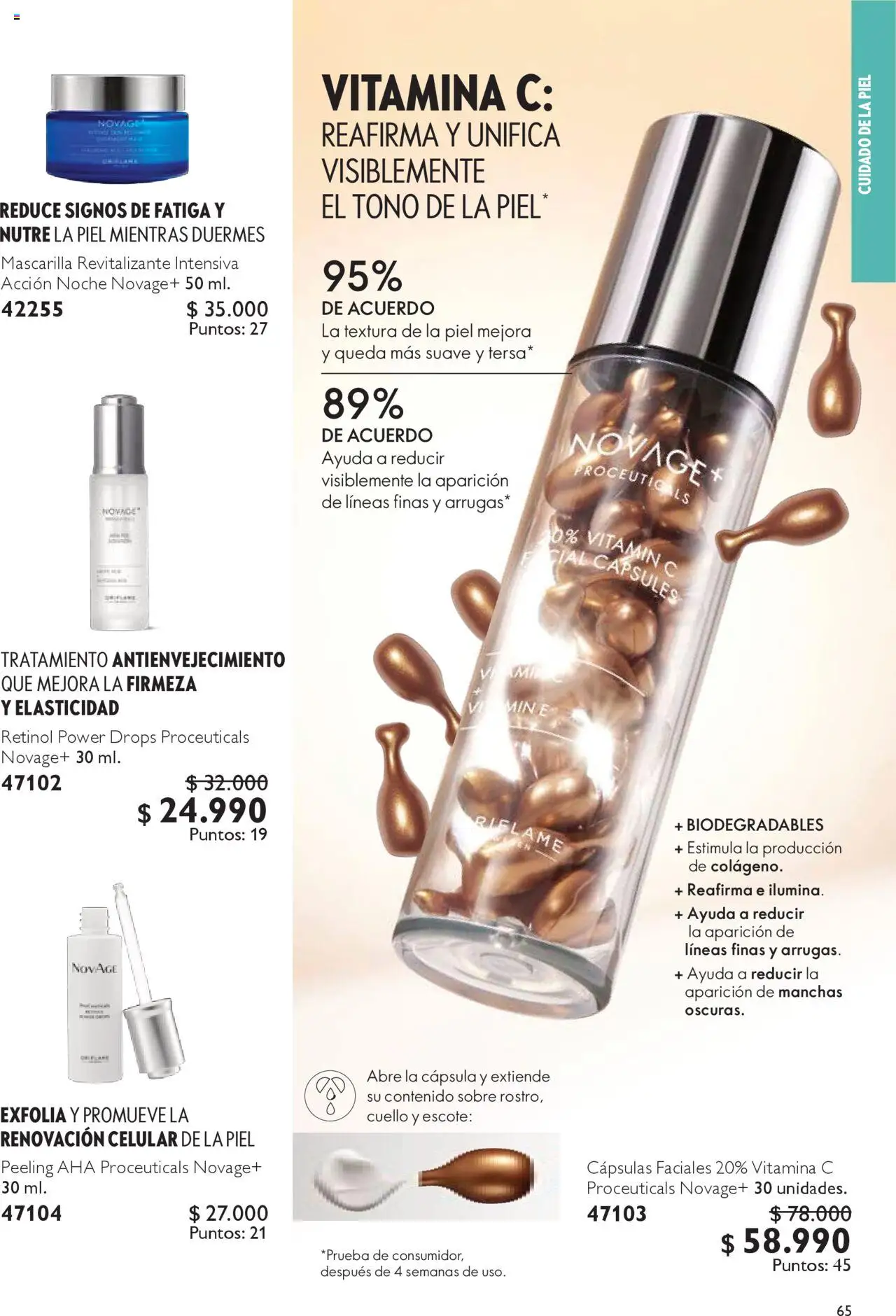 Oriflame - Catálogo │ válido desde el 13.09.2025 | Página: 65 | Productos: Mascarilla, Cuello, Sobre