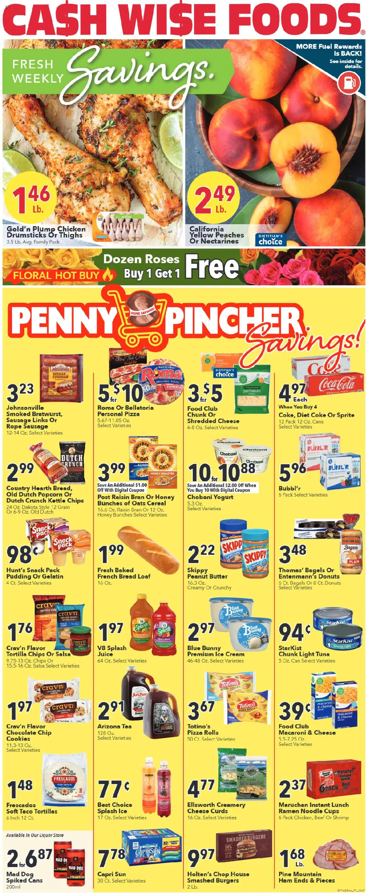 Cash Wise Weekly Ad - valid from 16.07.2025 | Page: 1 | Products: Tea, Cream, Cookies, Chocolate Chip