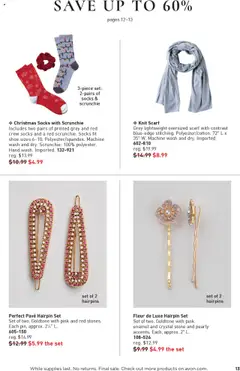 Avon Good Buys Flyer - valid from 16.07.2025 | Page: 13 | Products: Socks, Scarf