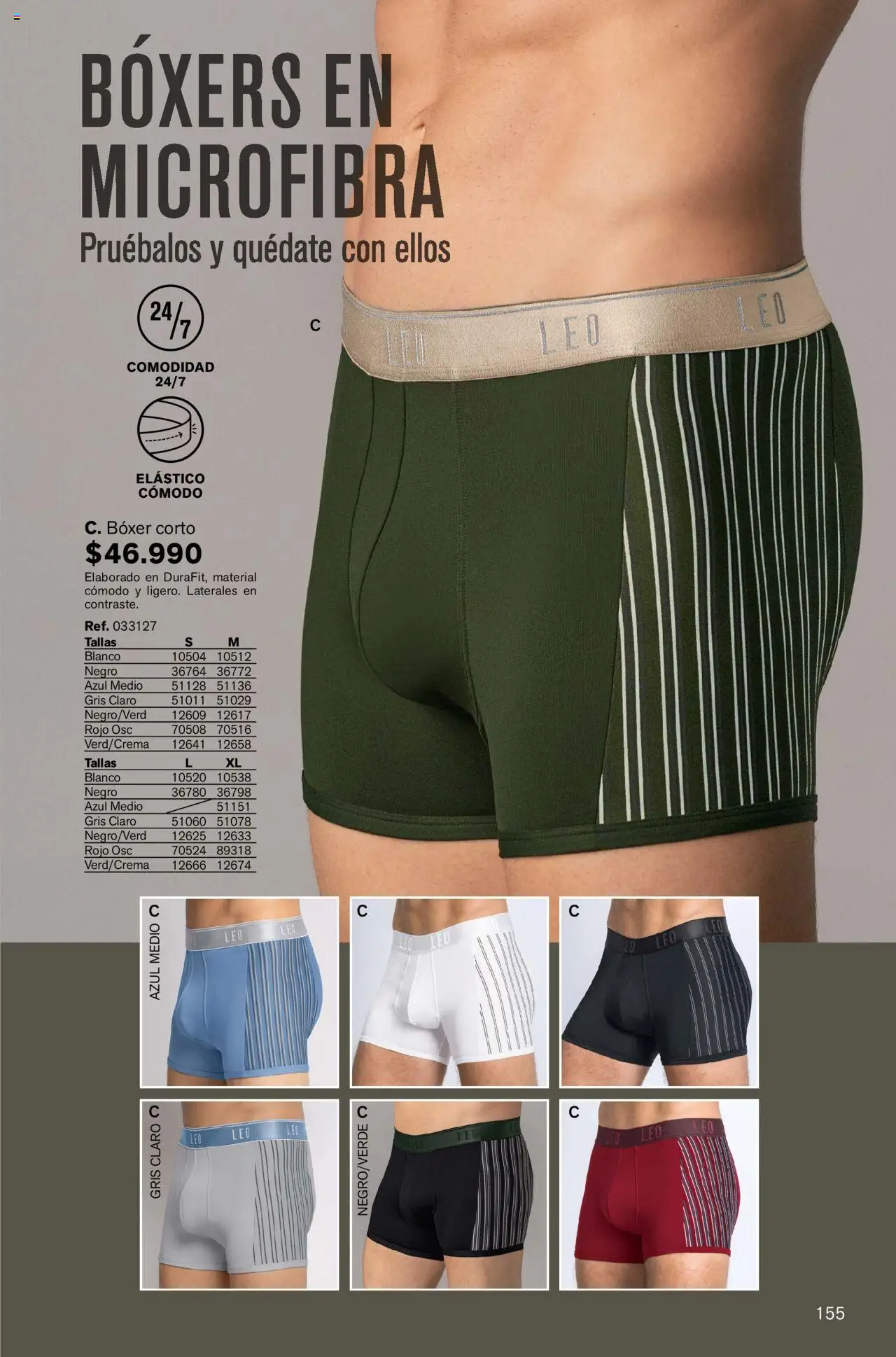 Leonisa revista - valida desde el 12.09.2025 | Página: 155 | Productos: Boxers